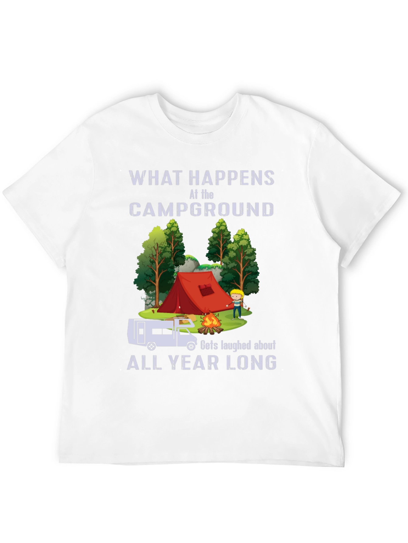 Campground Laughs T-Shirt - Camping Humor Tee