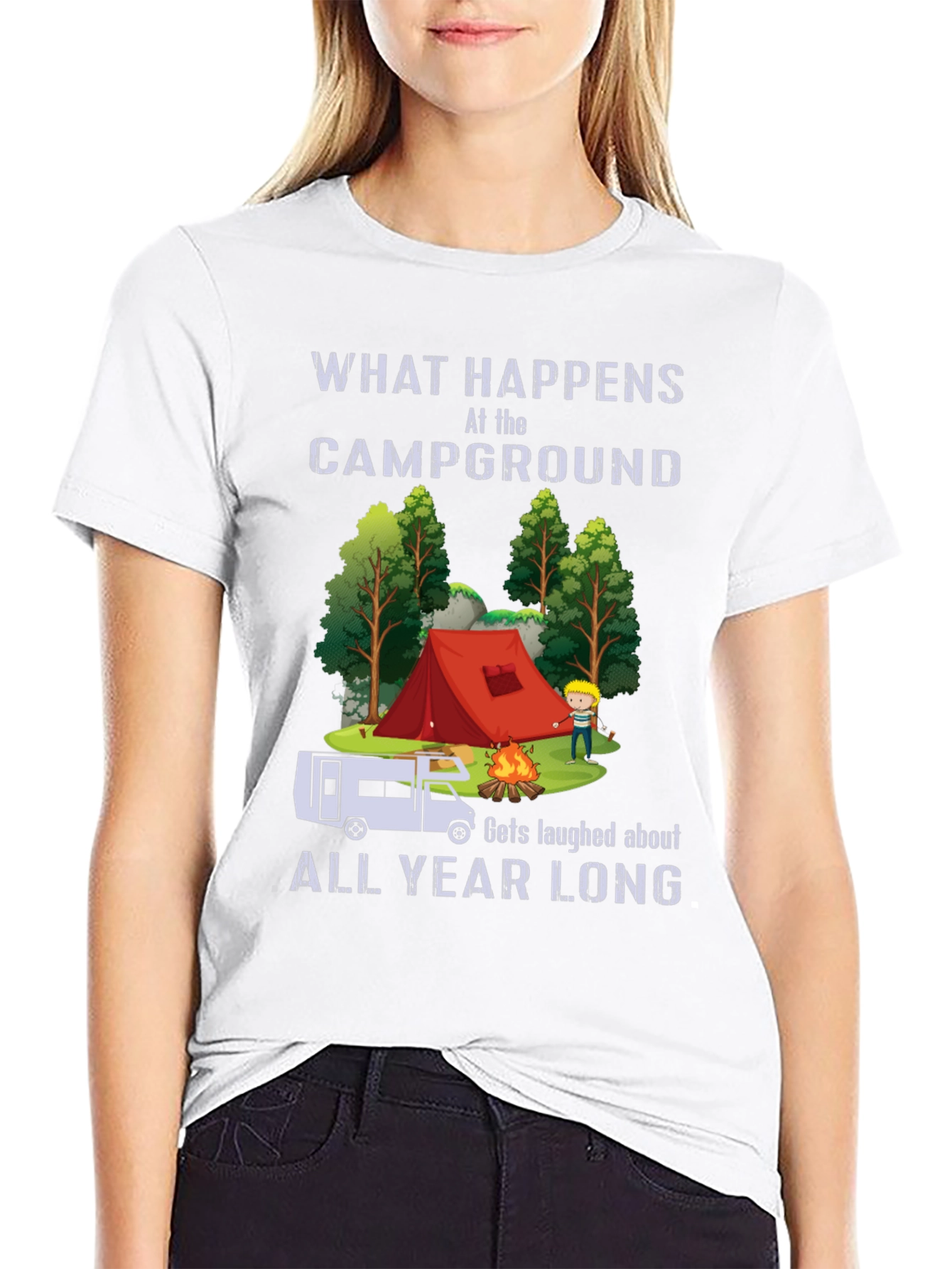 Campground Laughs T-Shirt - Camping Humor Tee