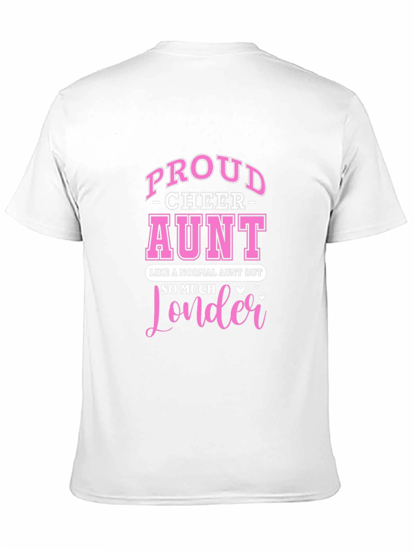 Proud Cheer Aunt Black T-Shirt
