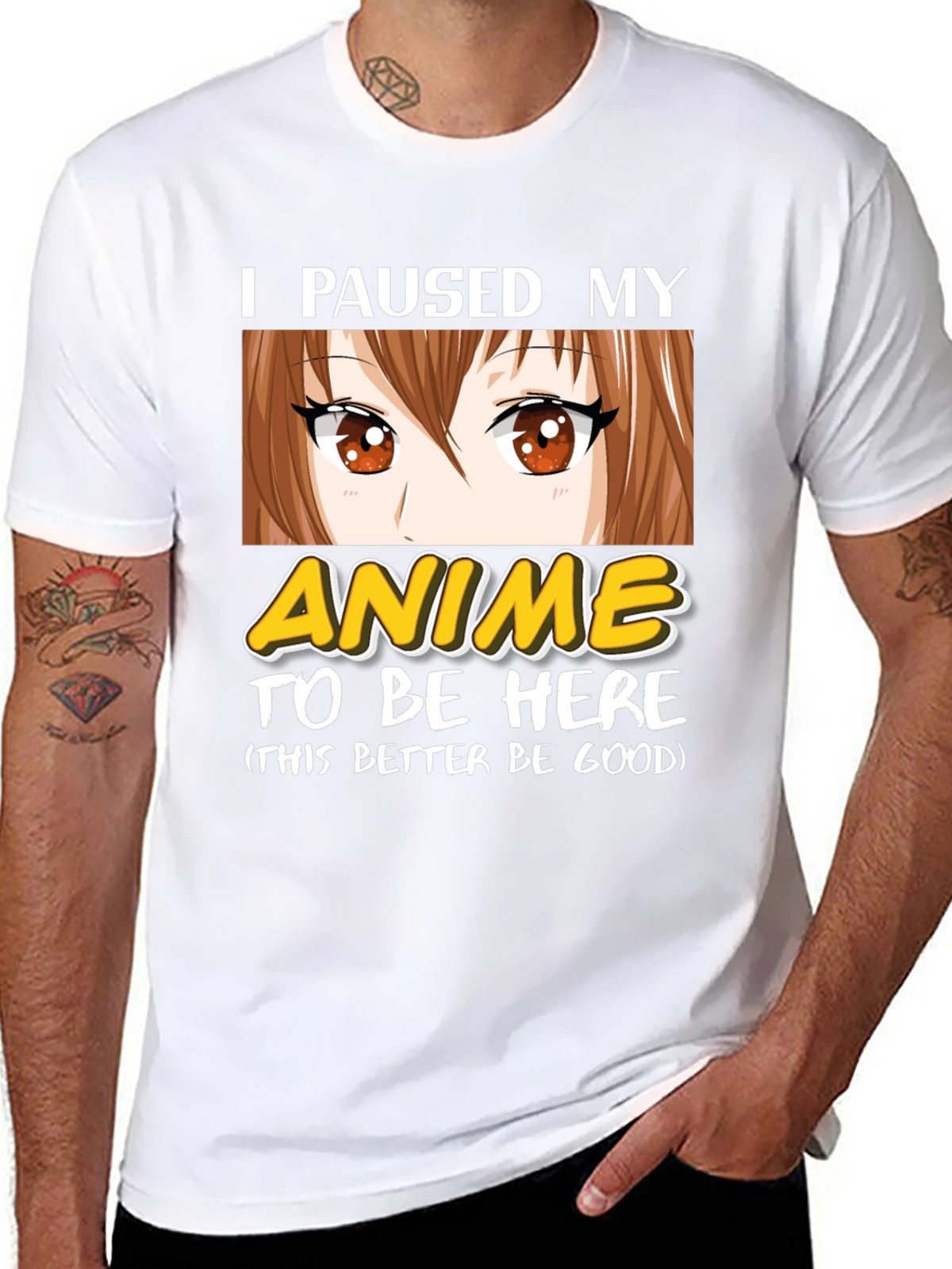 I Paused My Anime T-Shirt - Funny Otaku Tee