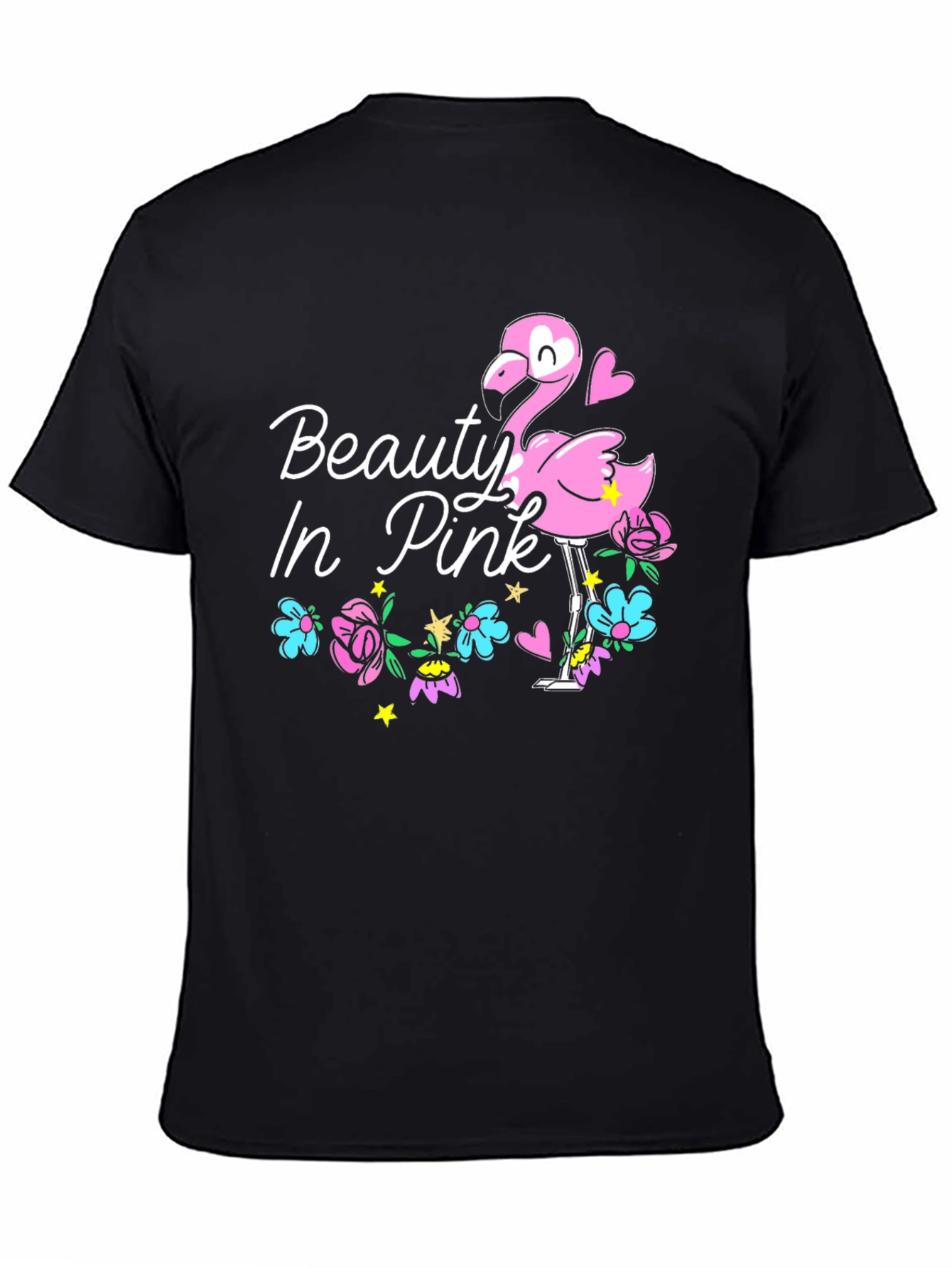 Beauty In Pink Flamingo Graphic Tee