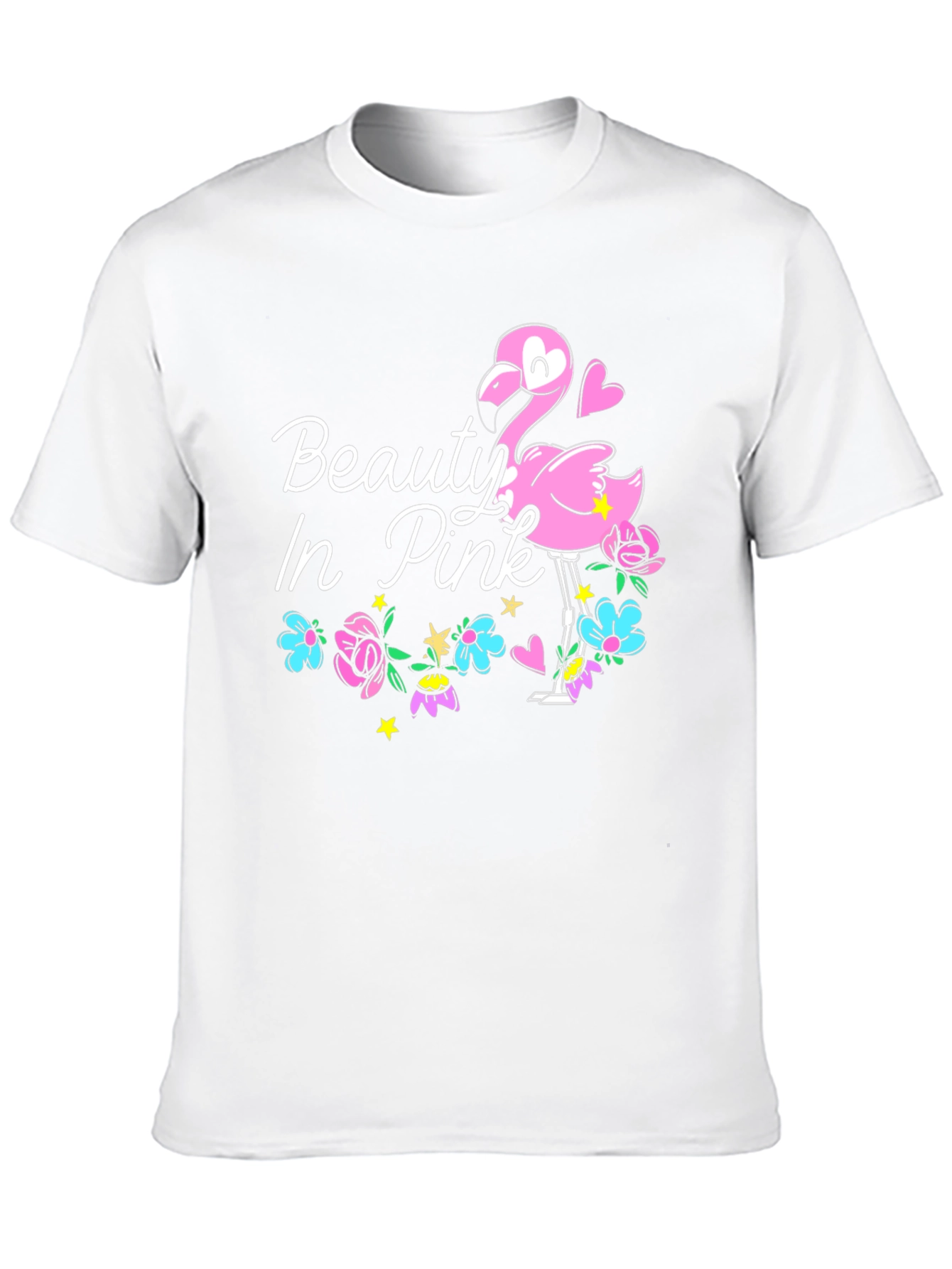 Beauty In Pink Flamingo Graphic Tee
