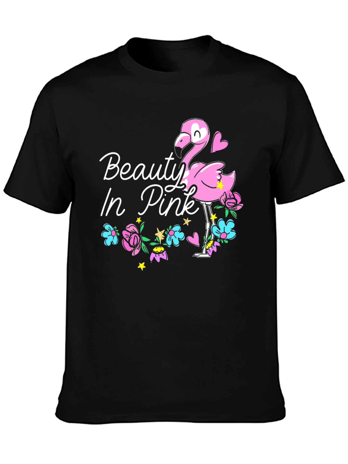 Beauty In Pink Flamingo Graphic Tee