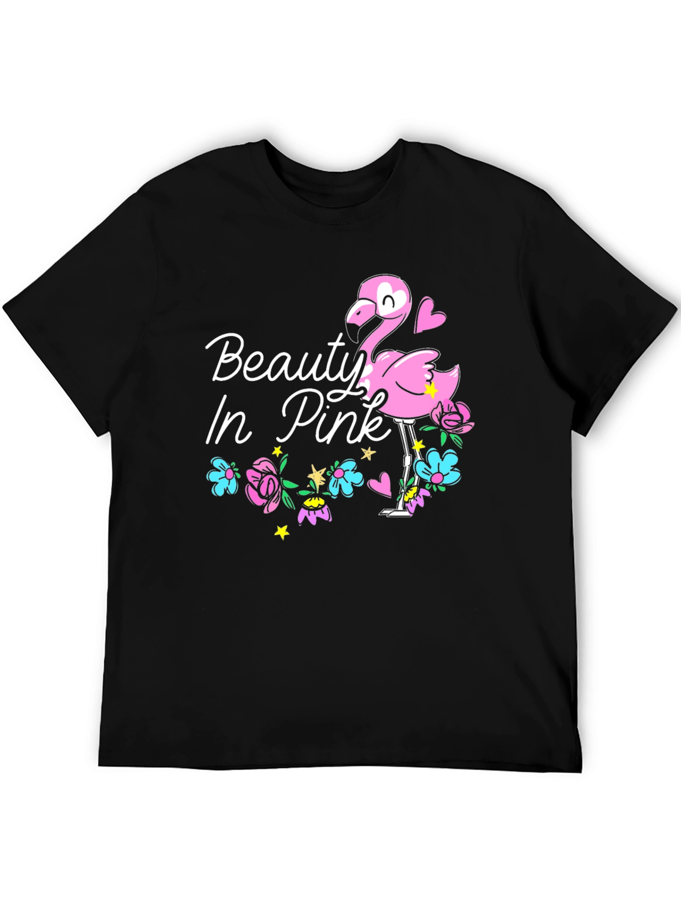 Beauty In Pink Flamingo Graphic Tee