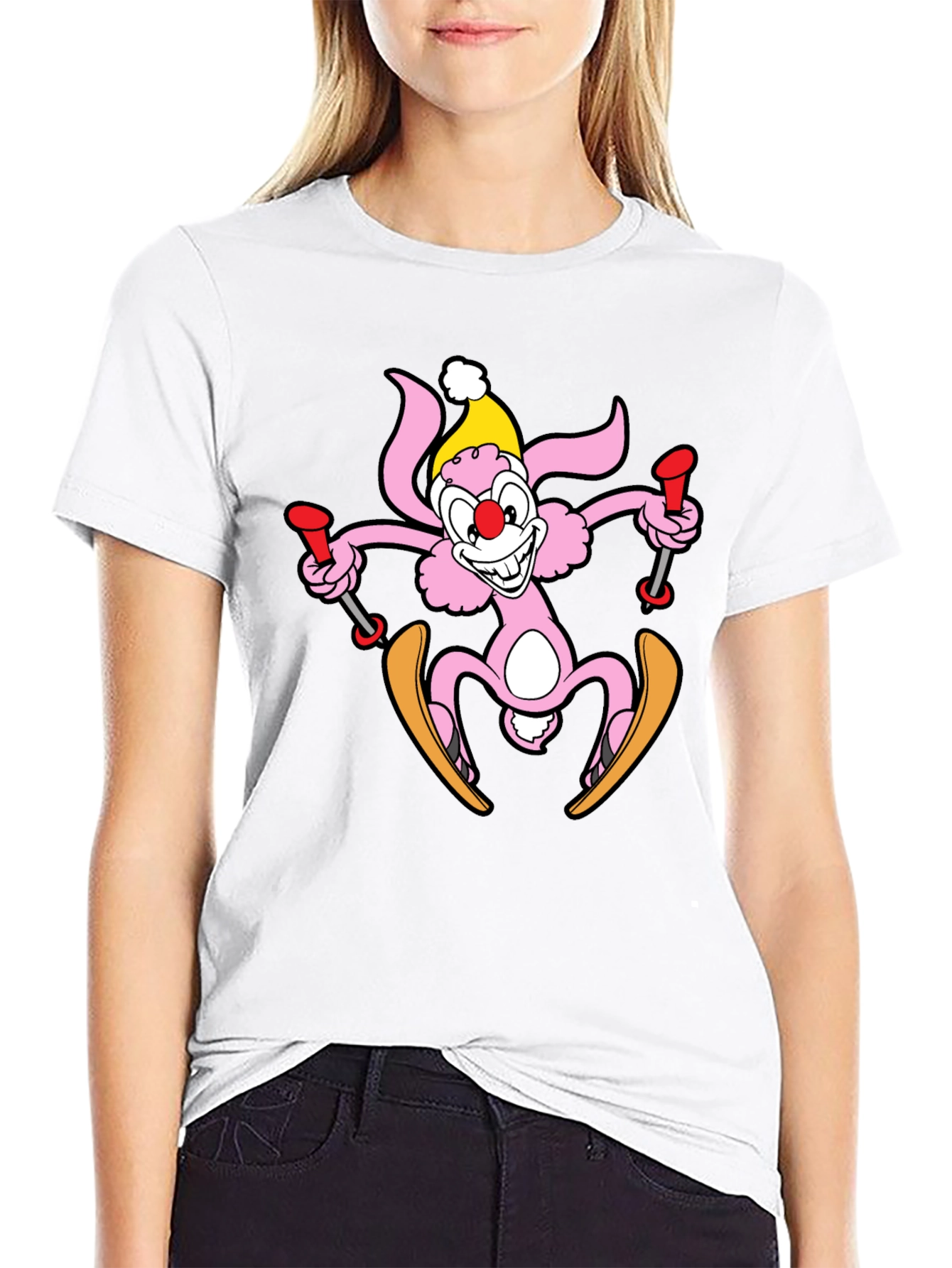 Skiing Bunny T-Shirt