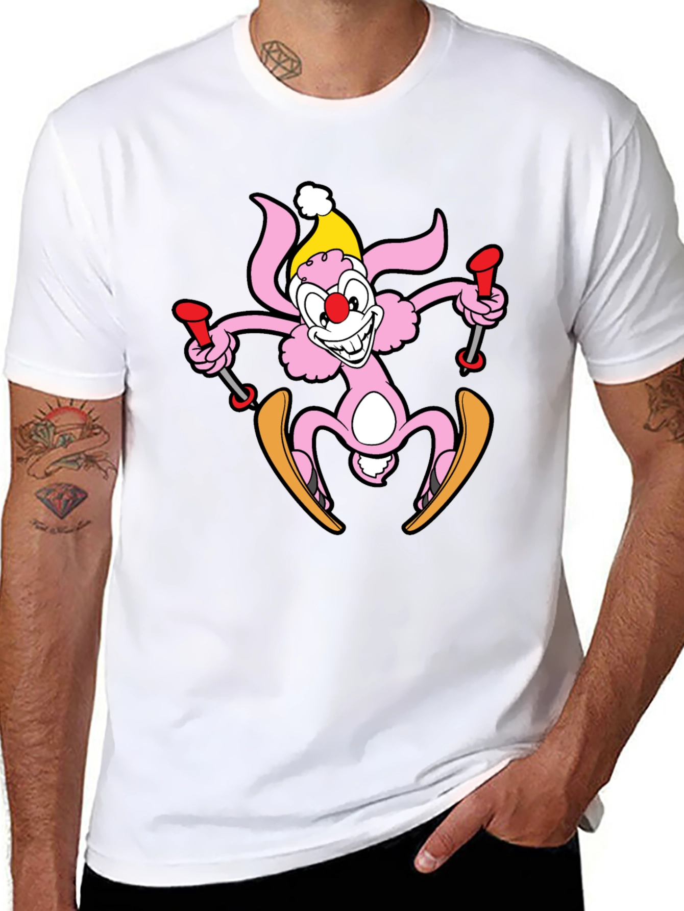 Skiing Bunny T-Shirt