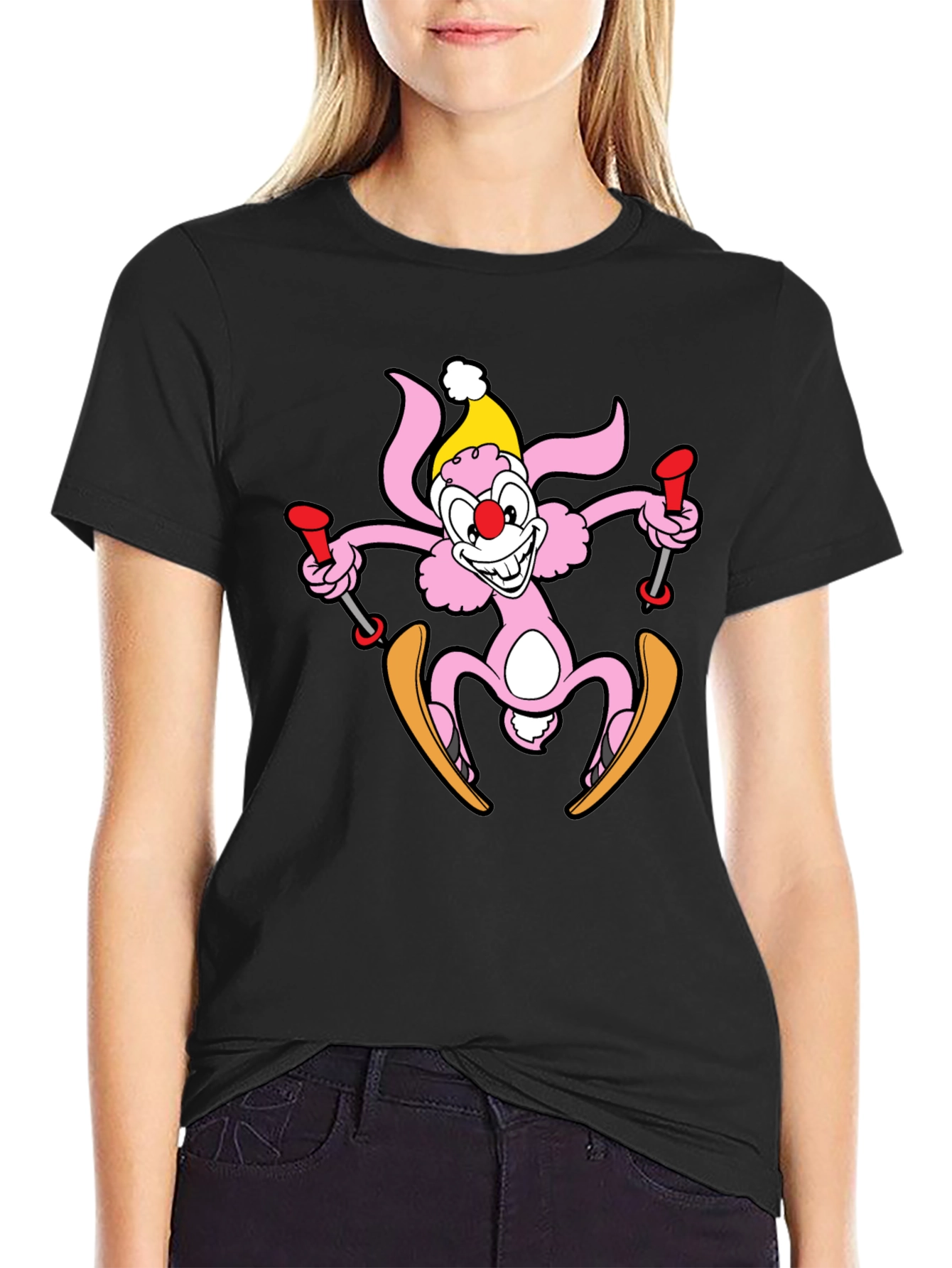 Skiing Bunny T-Shirt