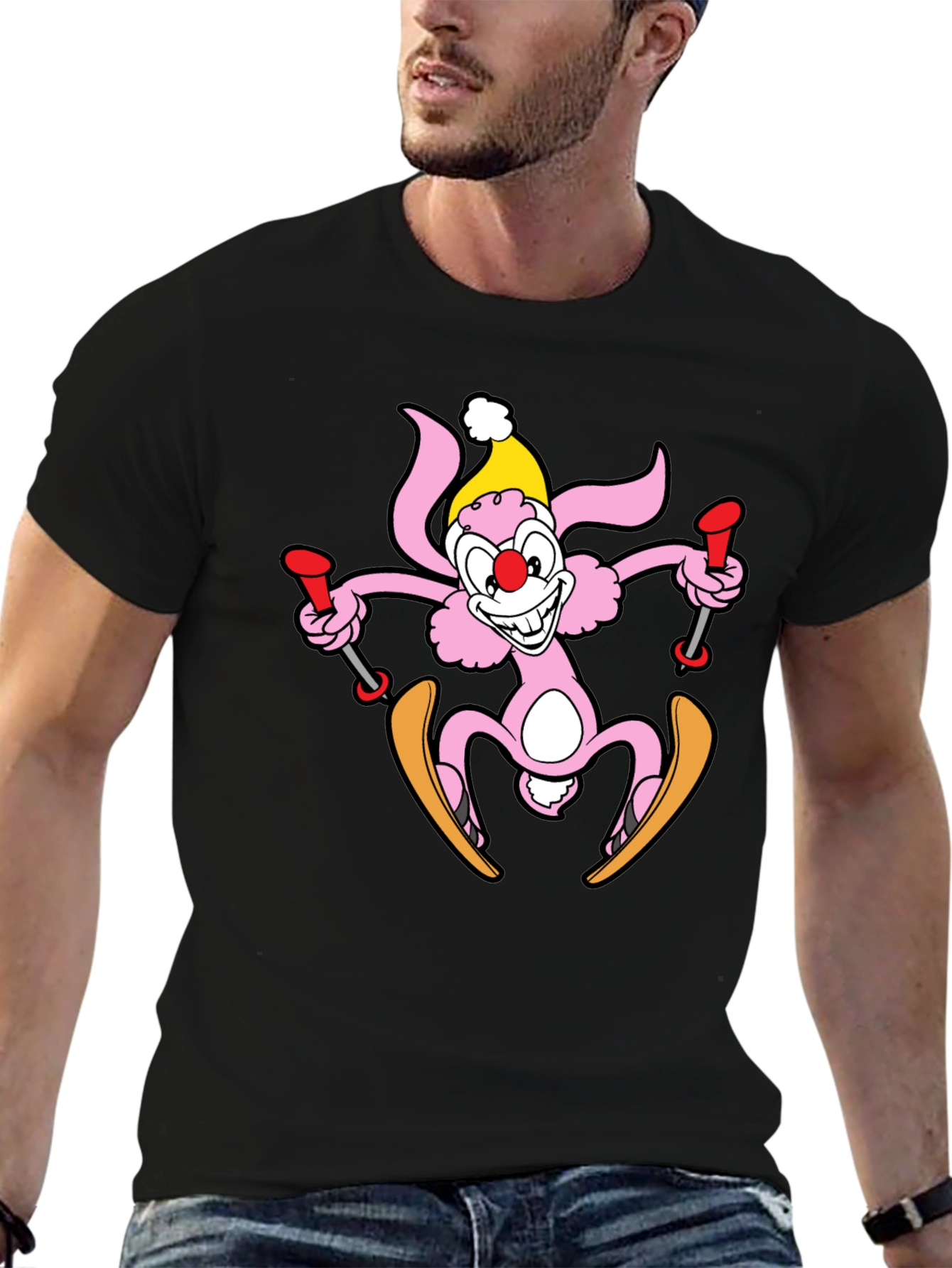 Skiing Bunny T-Shirt