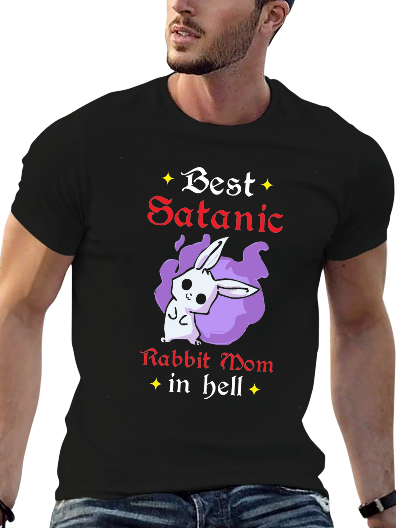 Best Satanic Rabbit Mom in Hell Graphic T-Shirt