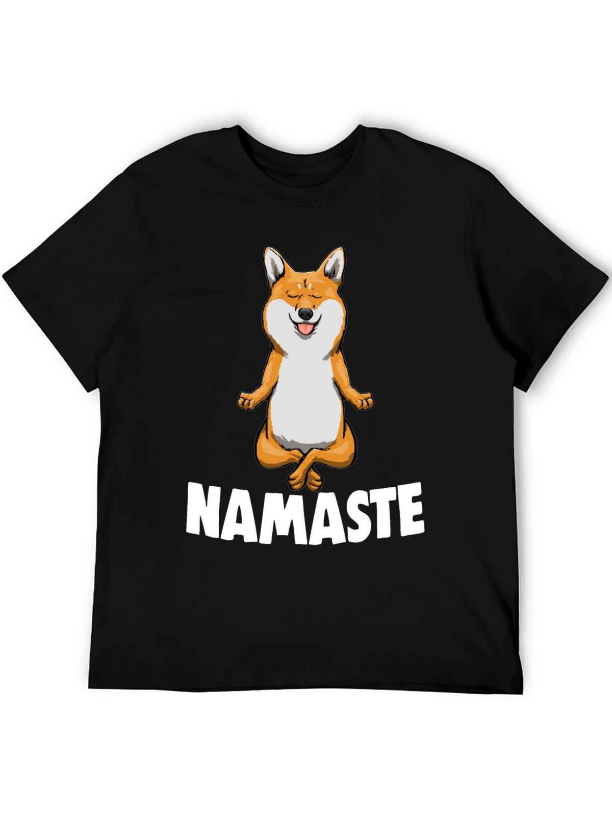Namaste Dog Graphic T-Shirt