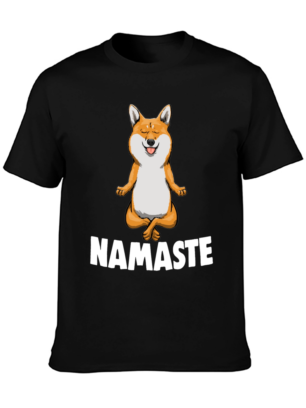 Namaste Dog Graphic T-Shirt