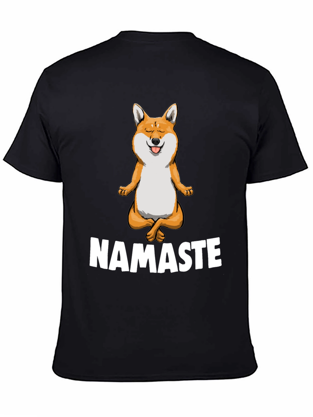 Namaste Dog Graphic T-Shirt