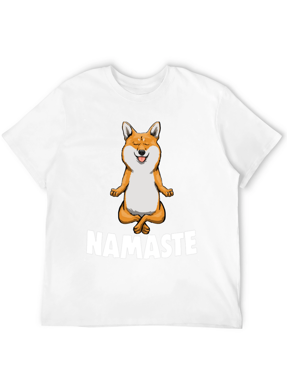 Namaste Dog Graphic T-Shirt