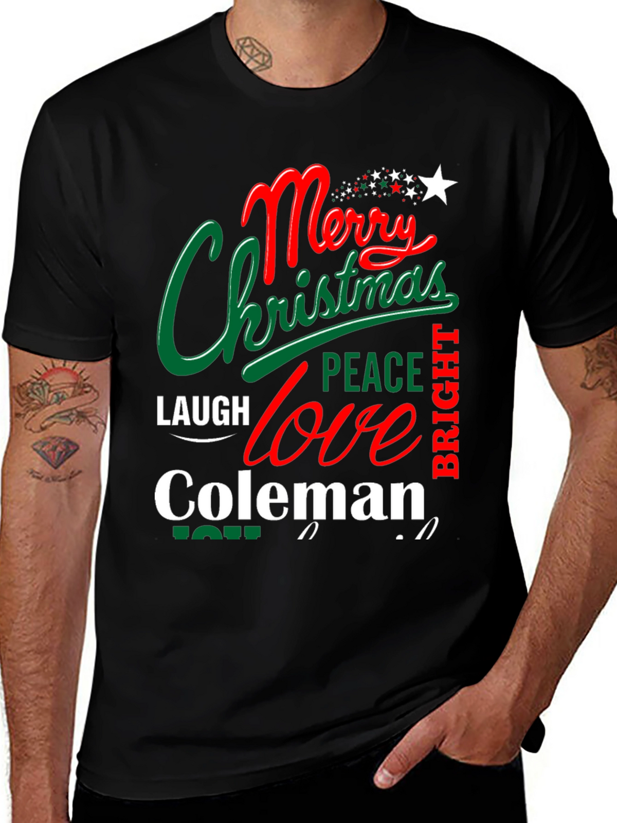 Merry Christmas Coleman T-Shirt Holiday Tee