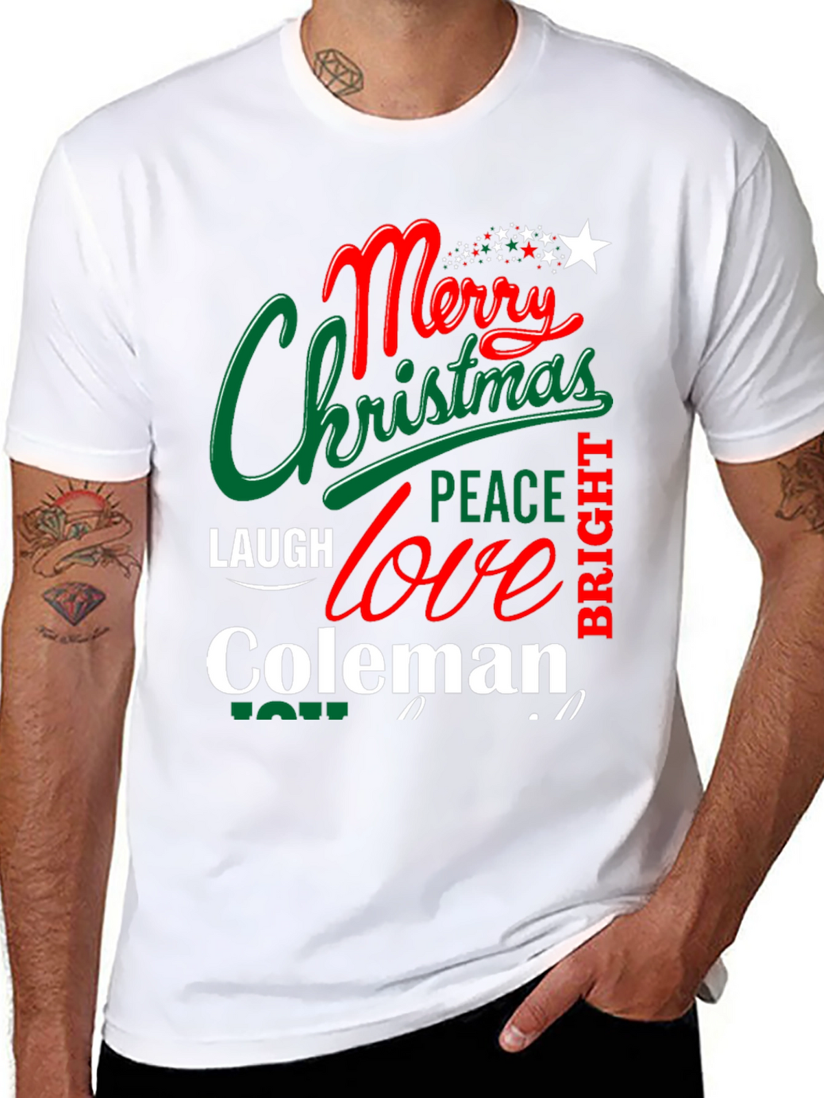 Merry Christmas Coleman T-Shirt Holiday Tee