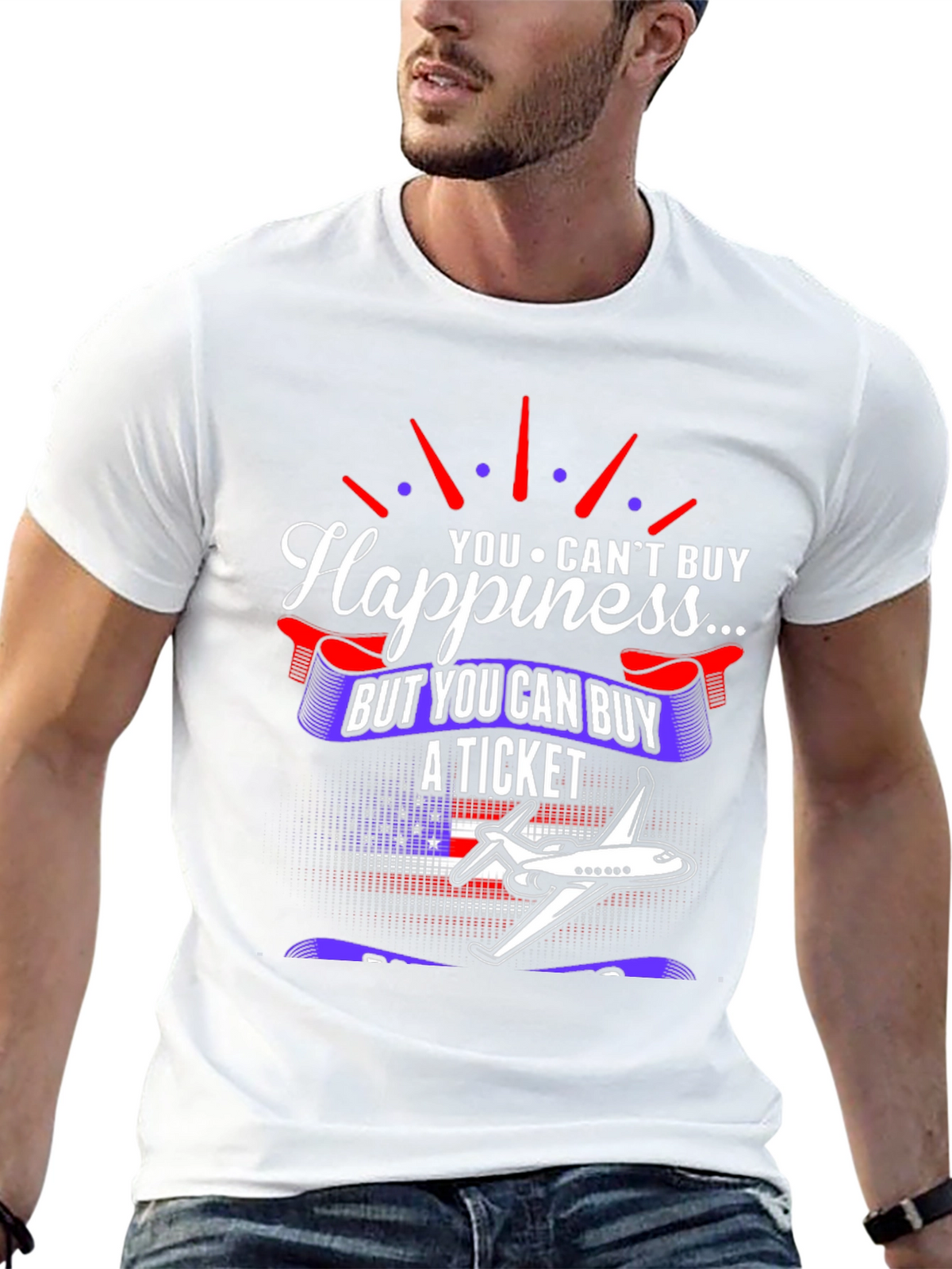 Happiness Ticket T-Shirt - Travel Lovers Apparel
