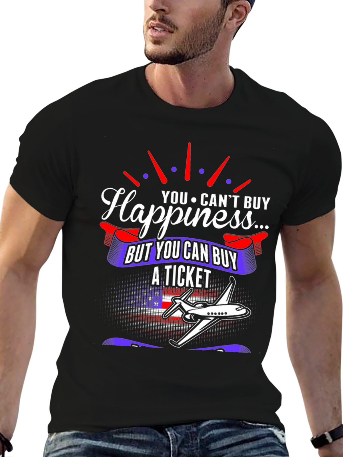 Happiness Ticket T-Shirt - Travel Lovers Apparel
