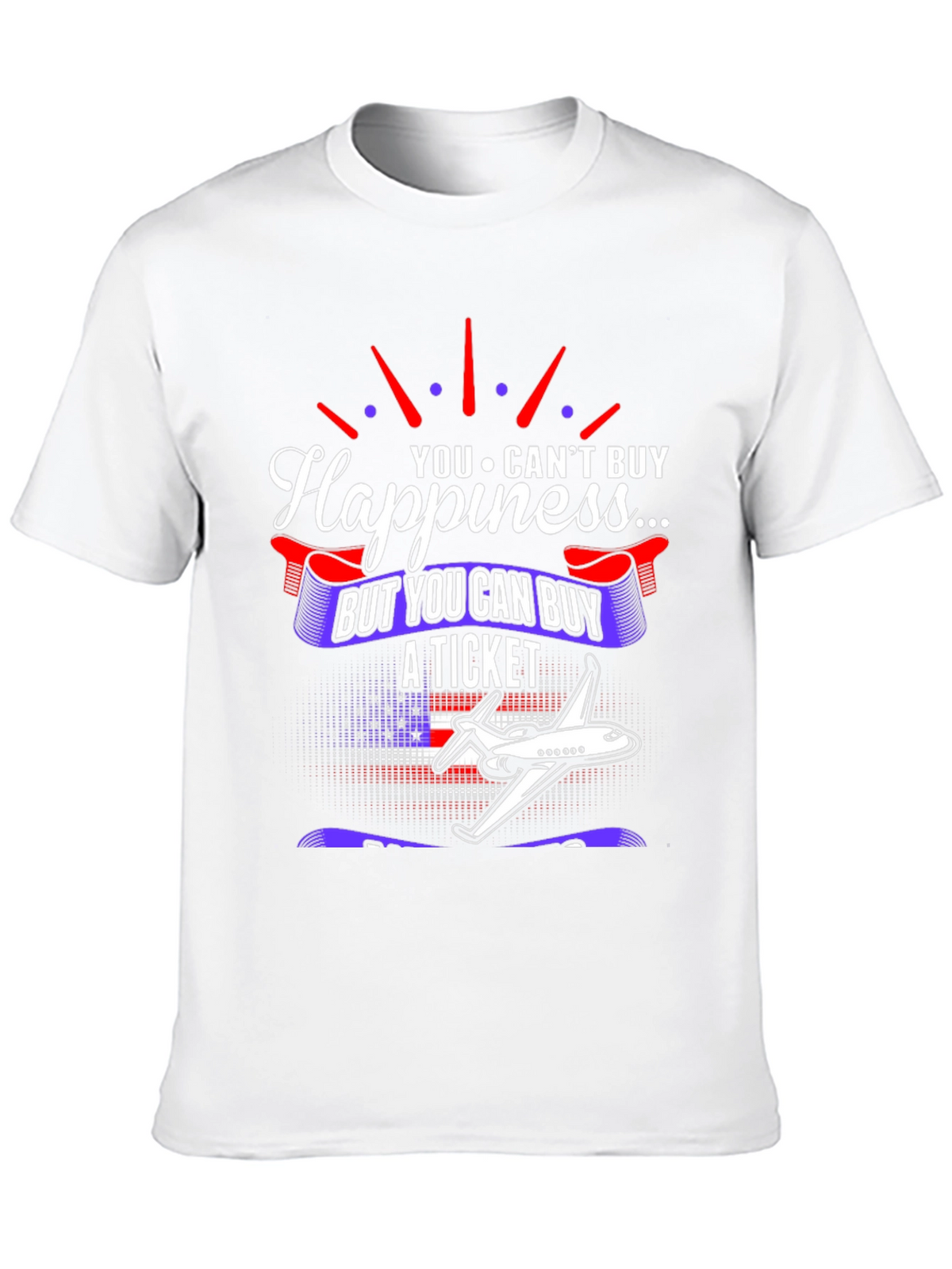 Happiness Ticket T-Shirt - Travel Lovers Apparel