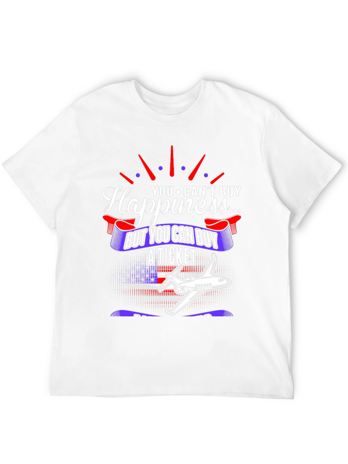 Happiness Ticket T-Shirt - Travel Lovers Apparel