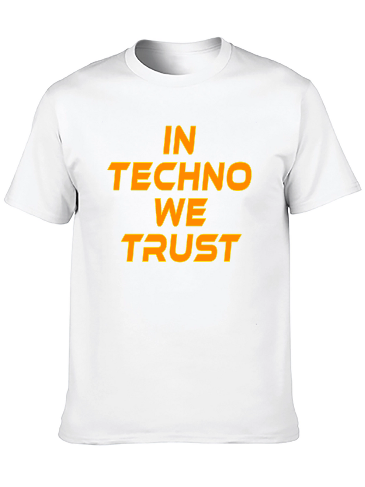 In Techno We Trust Black T-Shirt