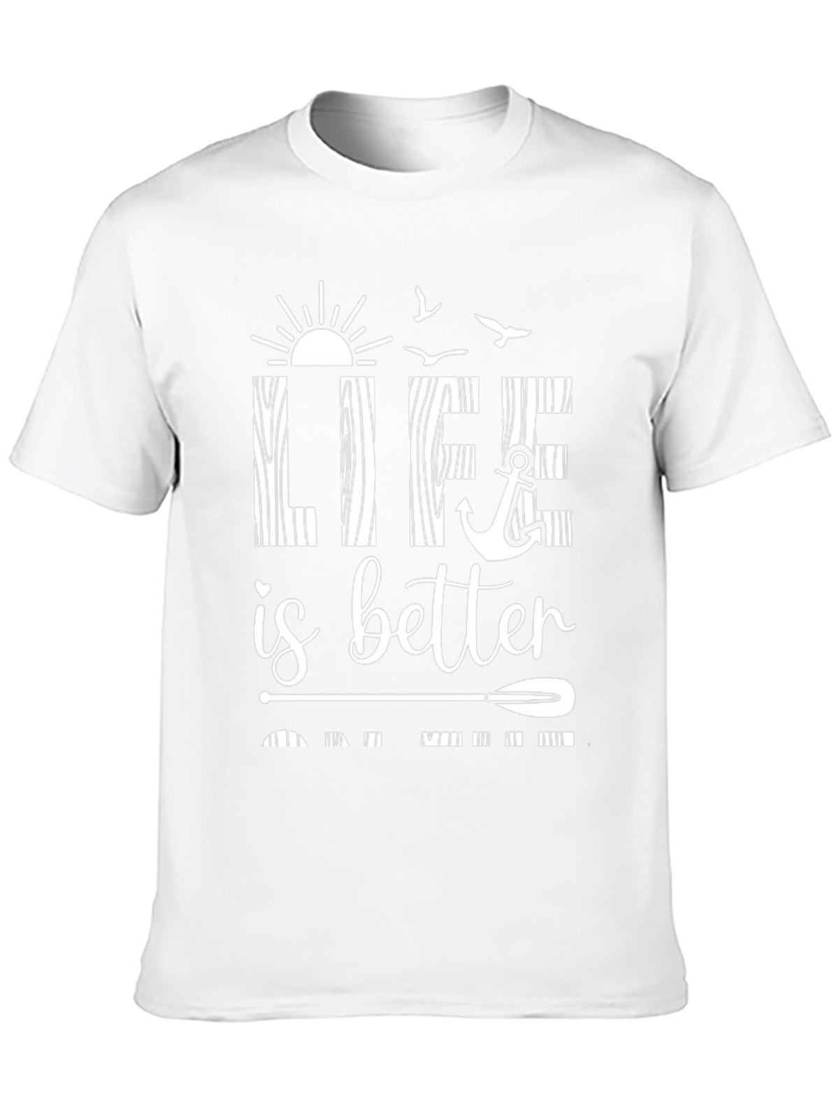 Life is Better Black Graphic T-Shirt