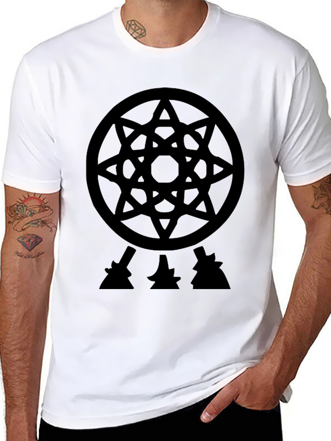 Esoteric Symbol Graphic T-Shirt