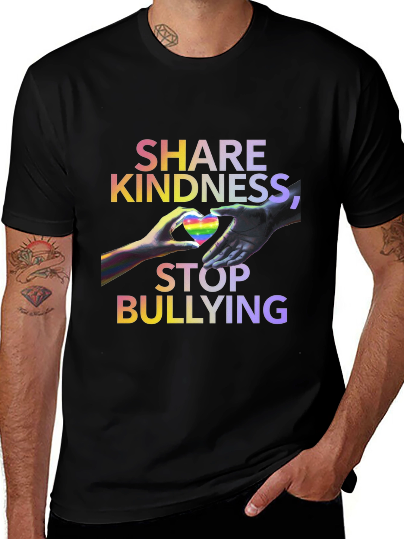 Share Kindness Stop Bullying Graphic Tee