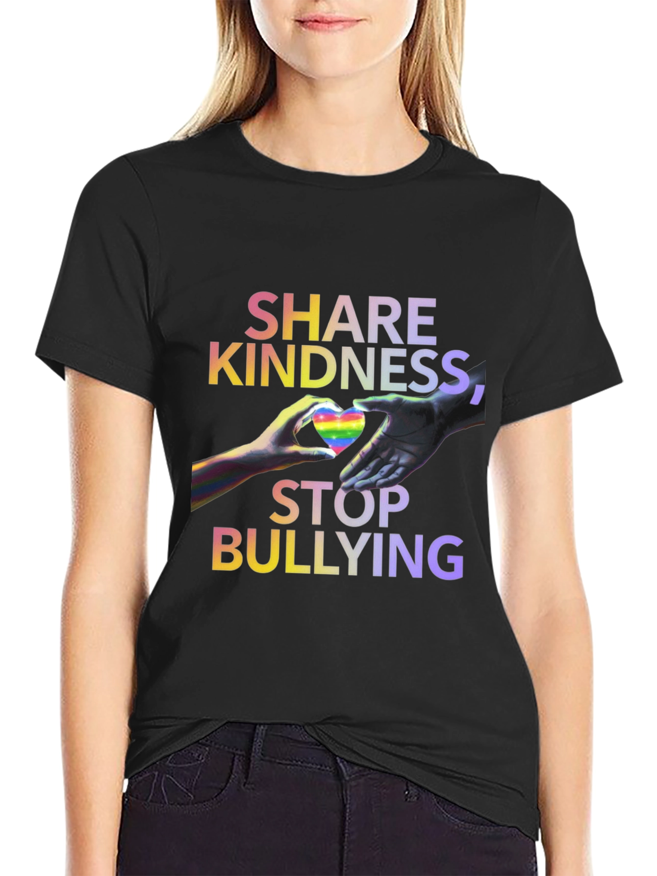 Share Kindness Stop Bullying Graphic Tee