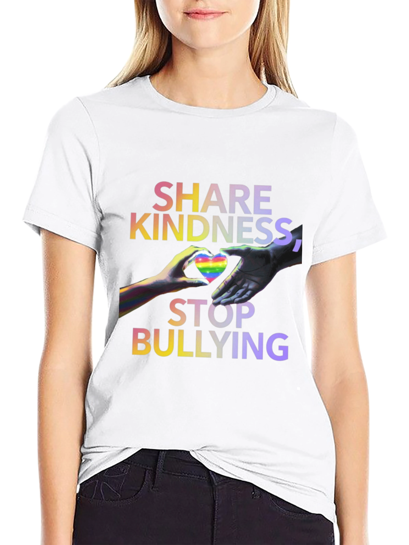 Share Kindness Stop Bullying Graphic Tee