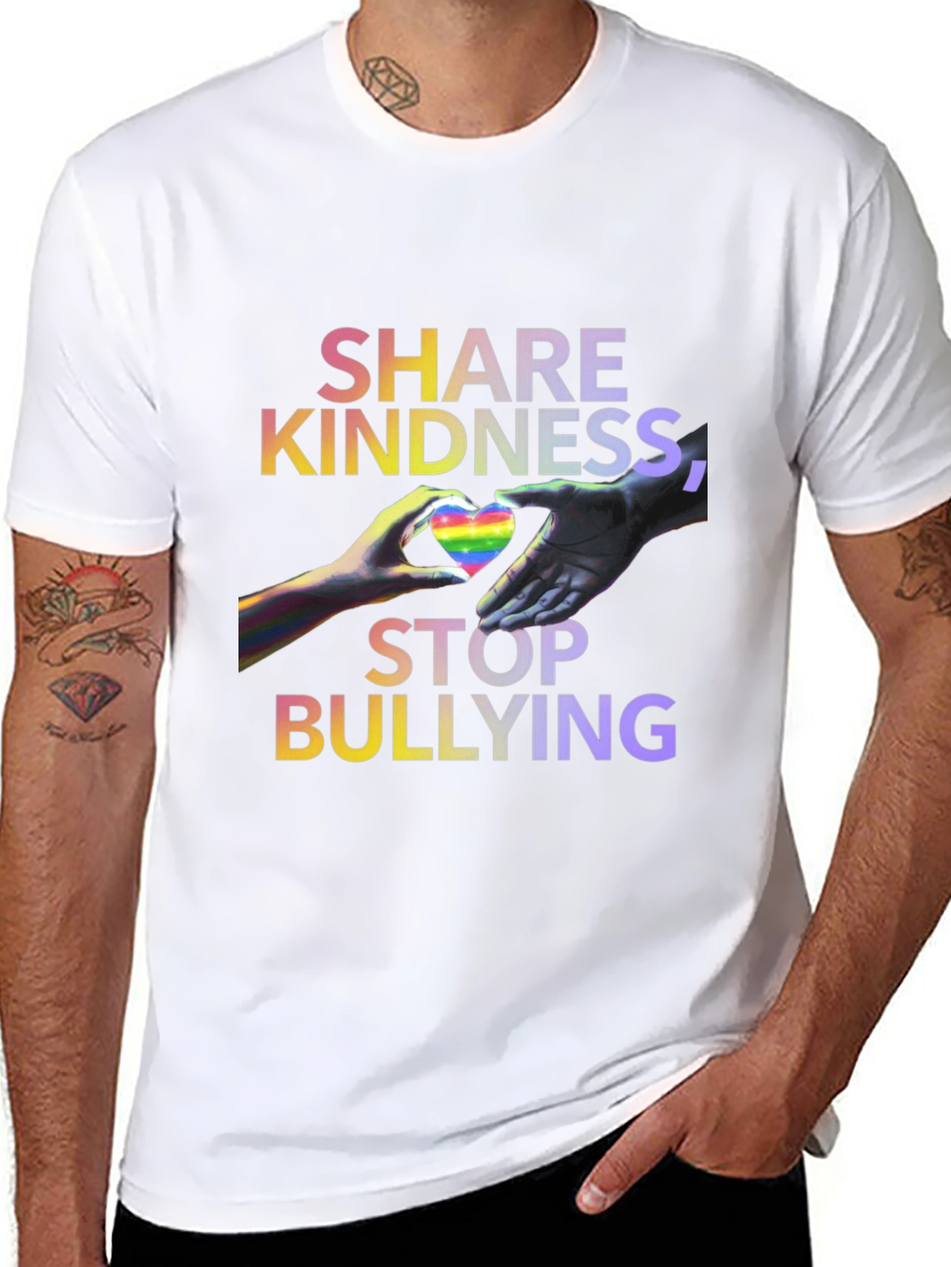 Share Kindness Stop Bullying Graphic Tee
