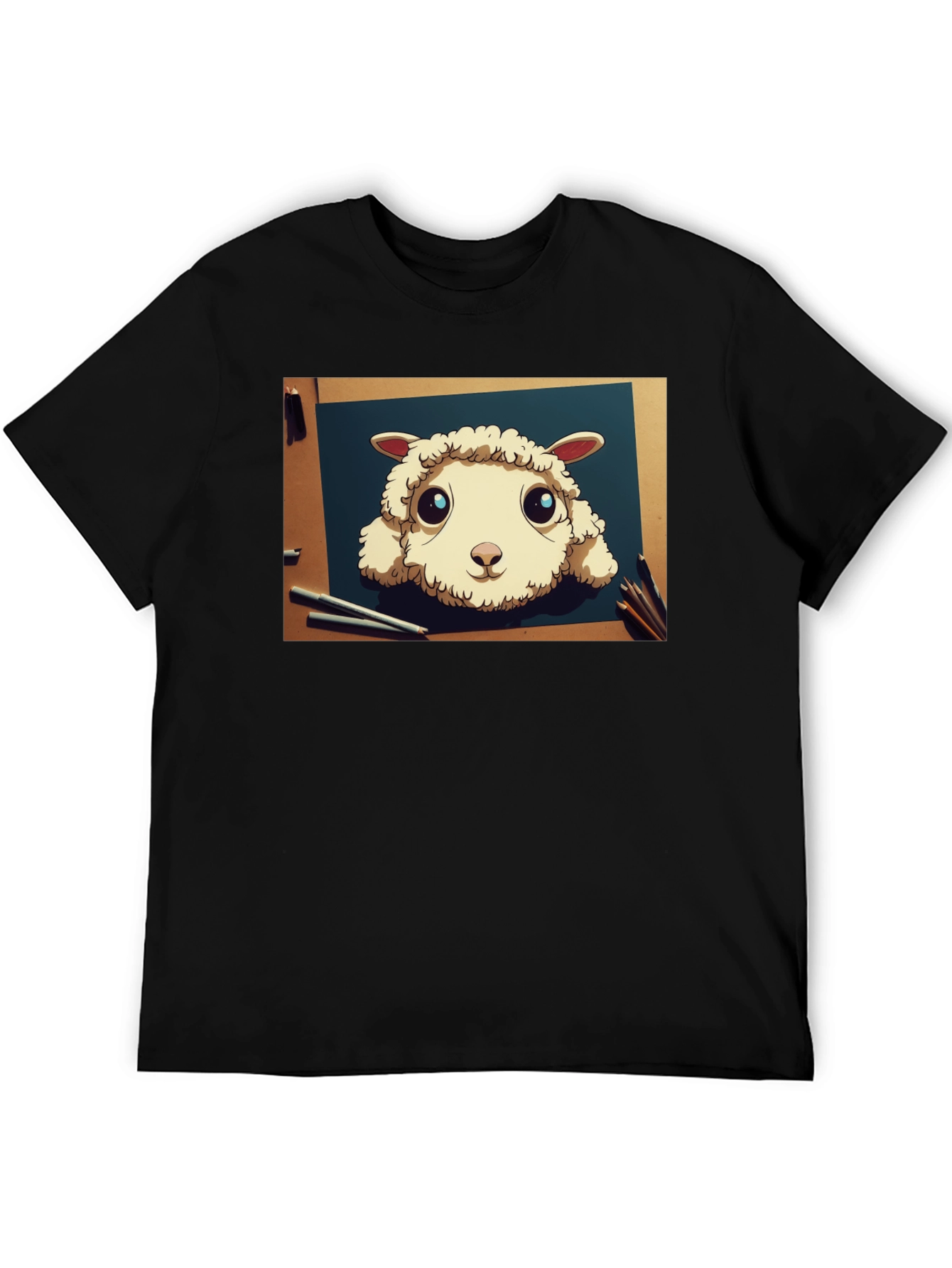 Cartoon Sheep Art T-Shirt