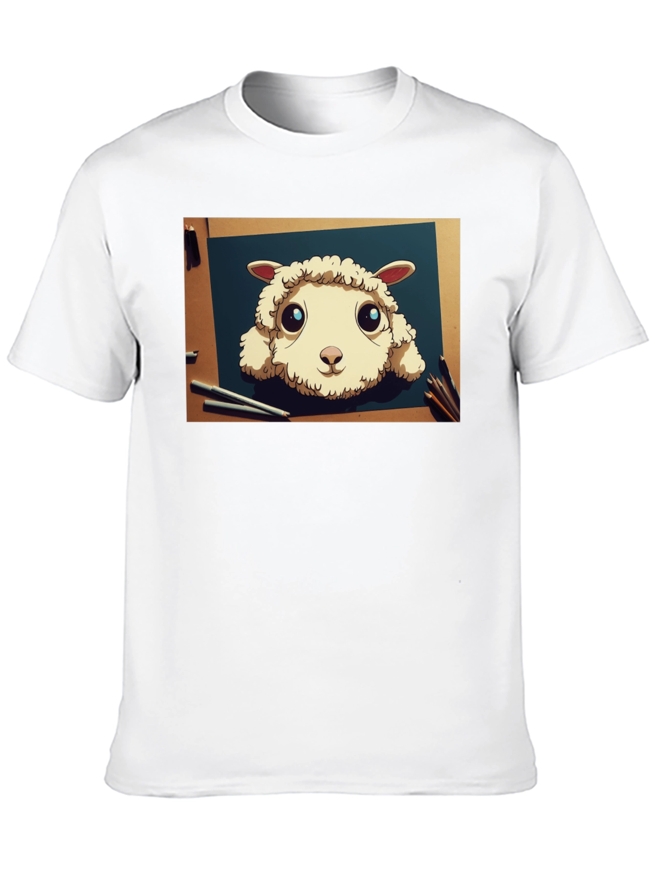 Cartoon Sheep Art T-Shirt