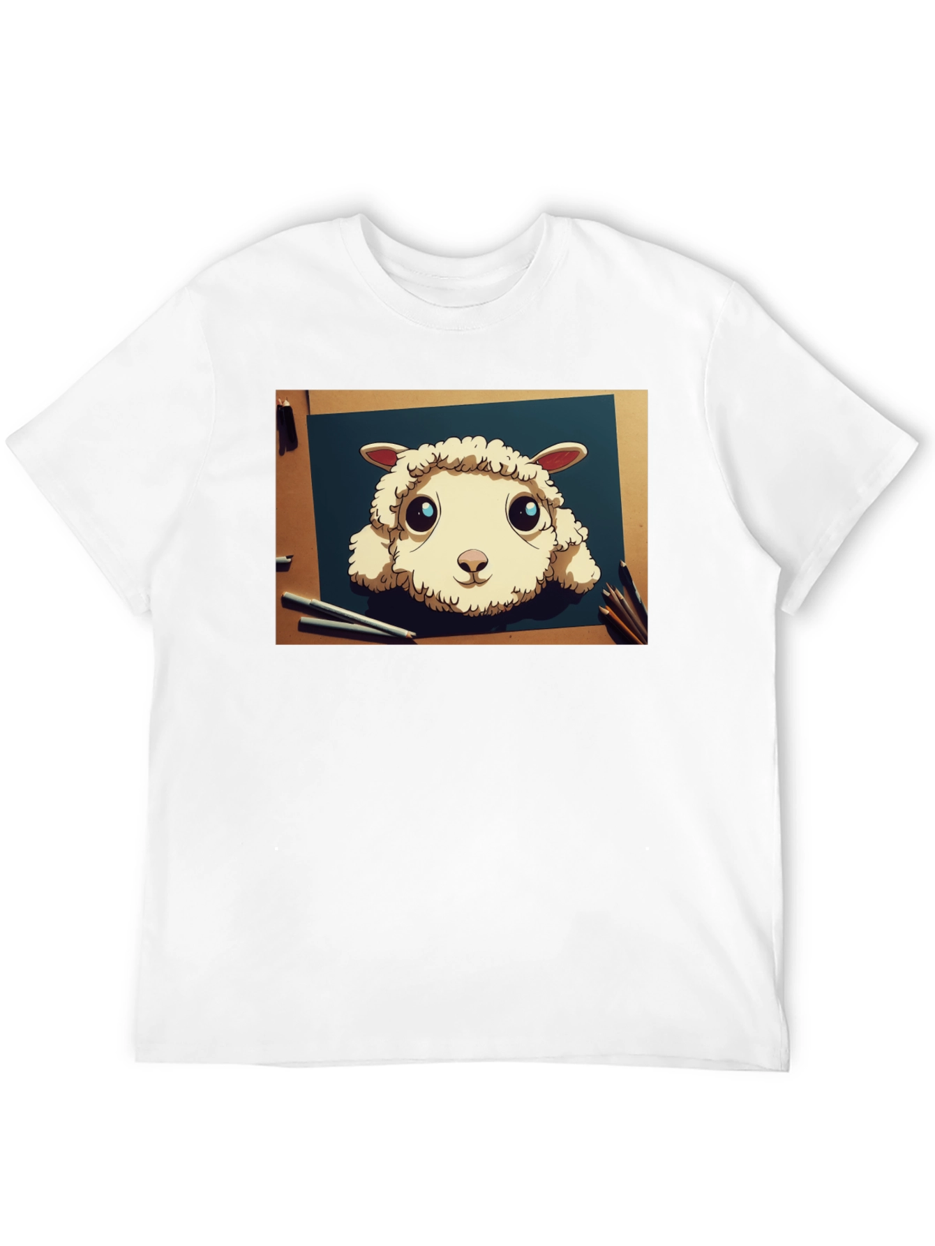 Cartoon Sheep Art T-Shirt