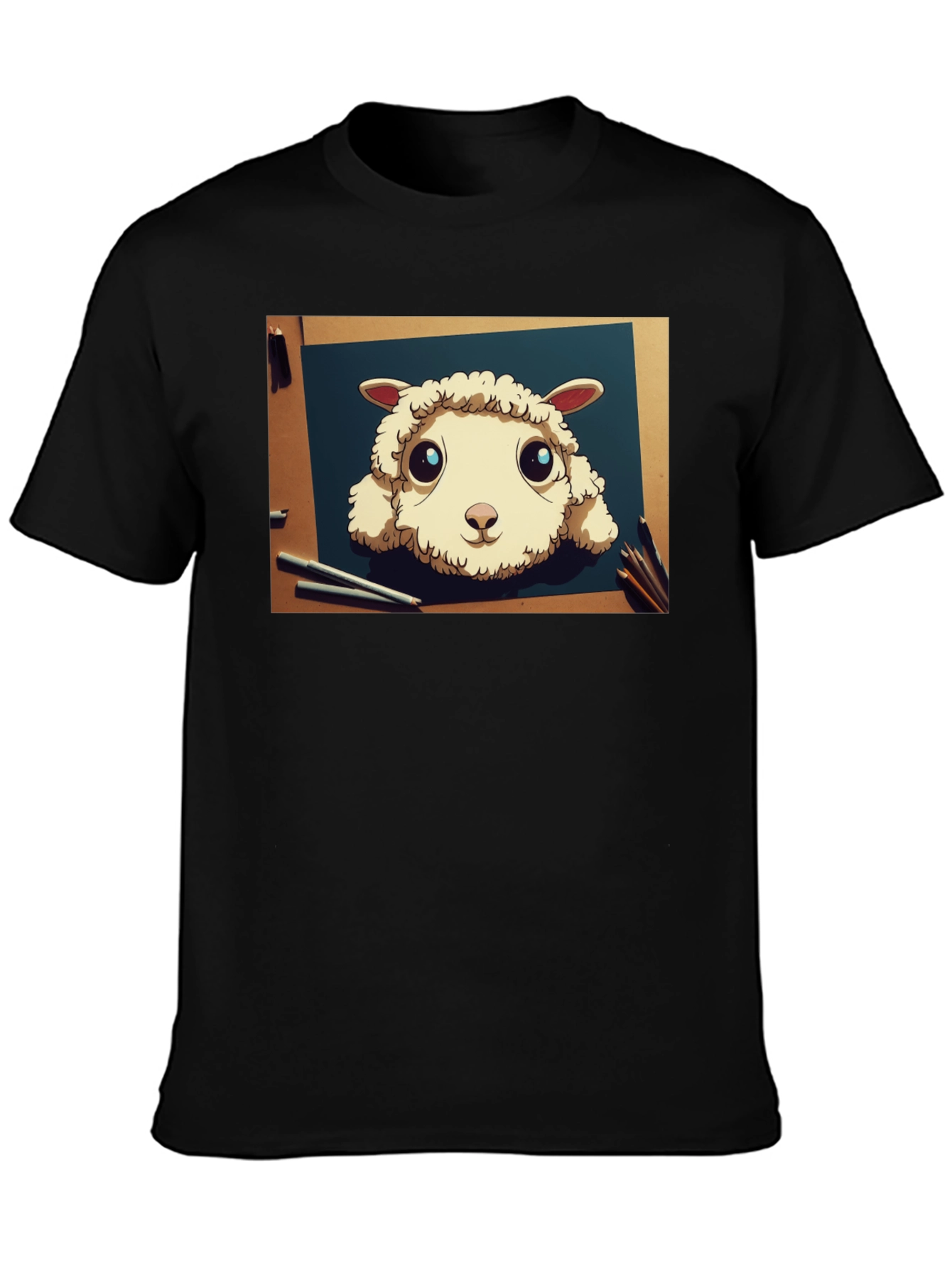 Cartoon Sheep Art T-Shirt