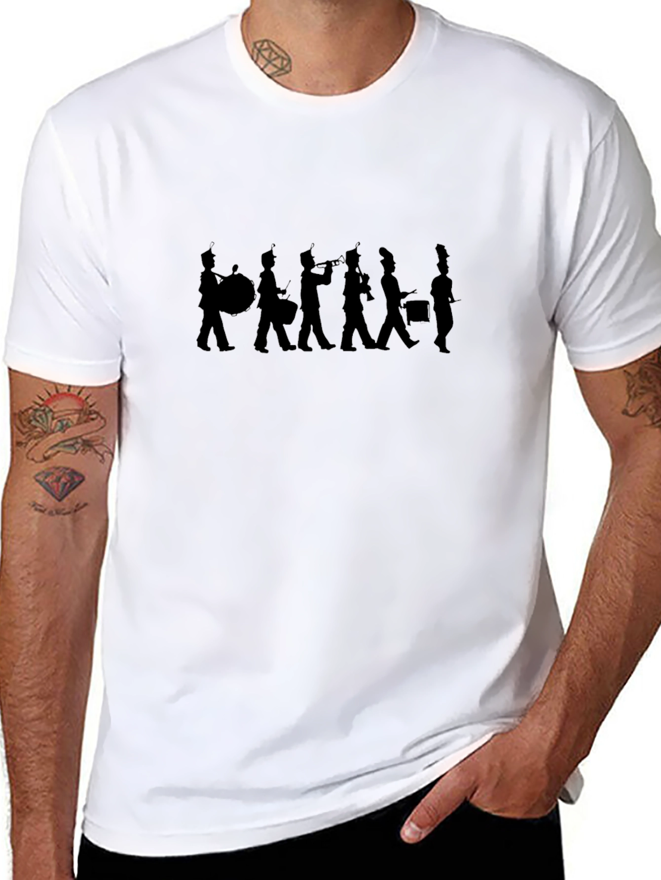 Band Silhouette Black T-Shirt