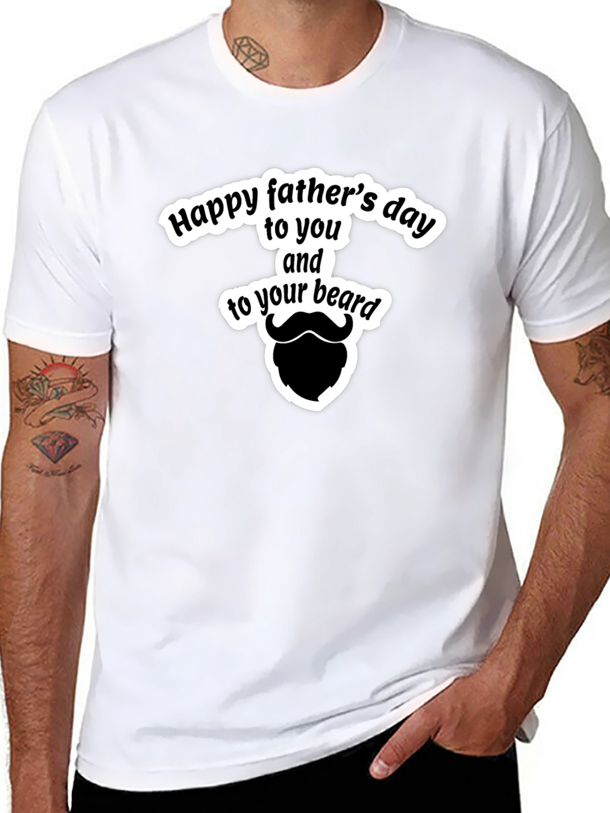 Funny Fathers Day Beard T-Shirt