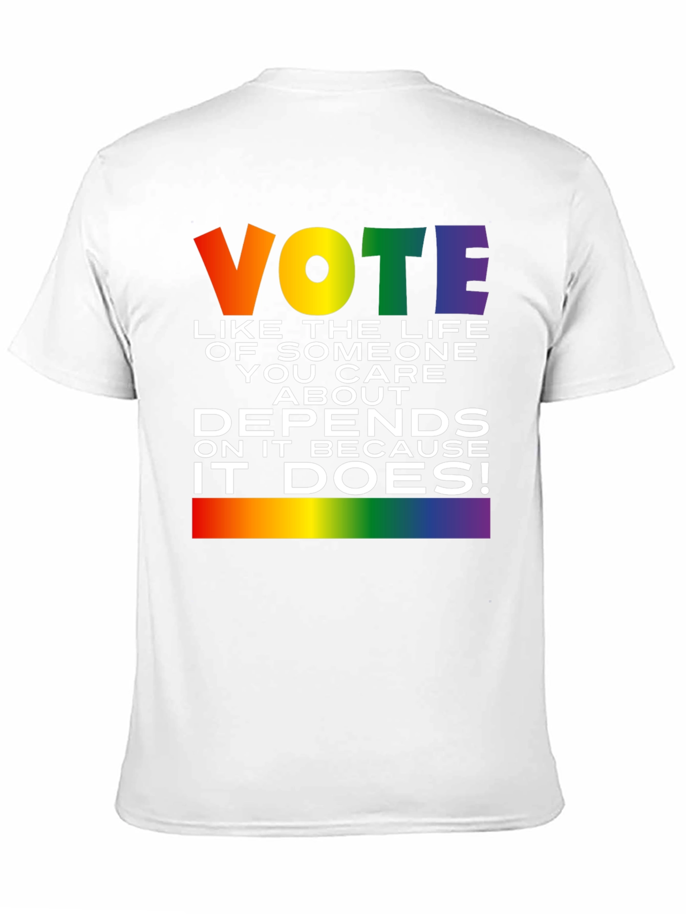 Vote Pride T-Shirt: Life Depends On It!