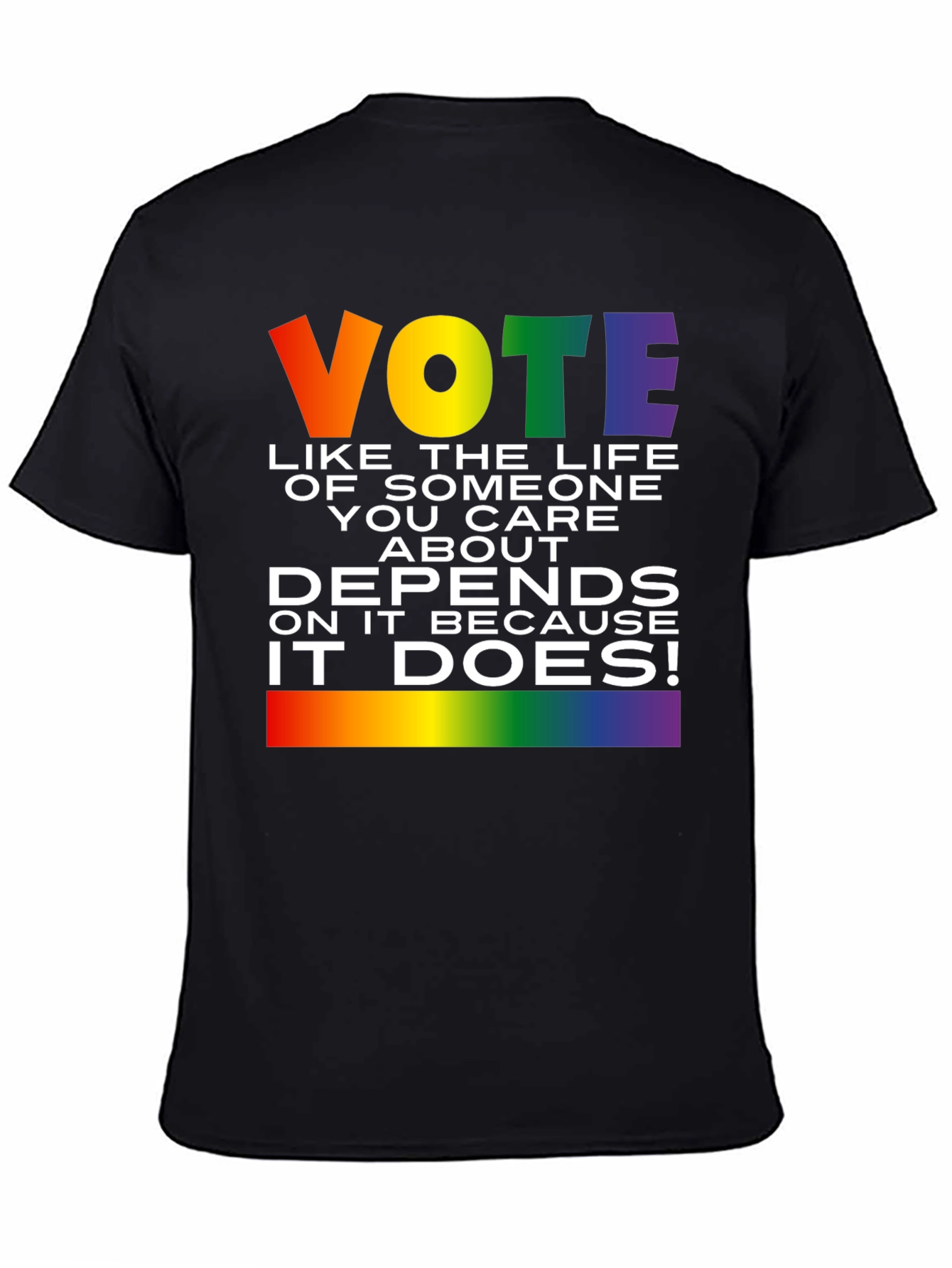 Vote Pride T-Shirt: Life Depends On It!