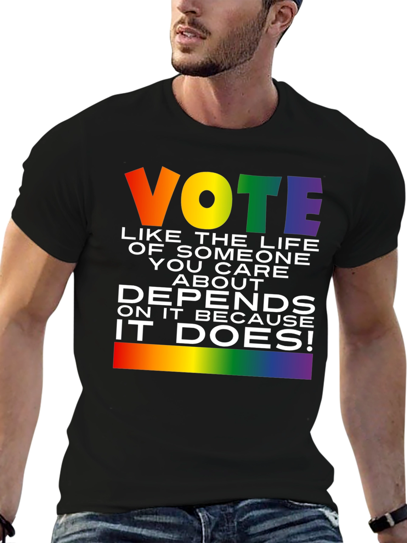 Vote Pride T-Shirt: Life Depends On It!