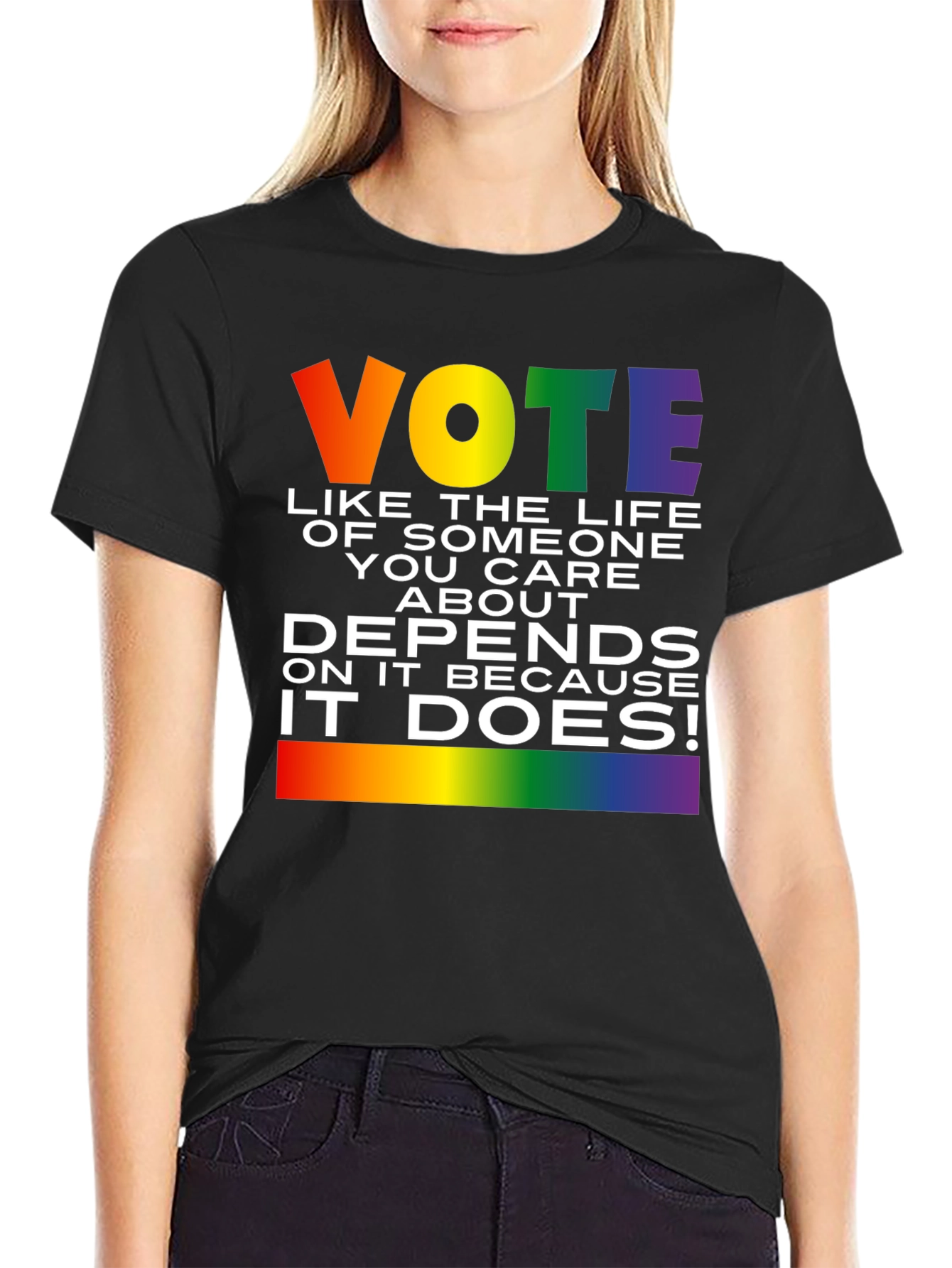 Vote Pride T-Shirt: Life Depends On It!