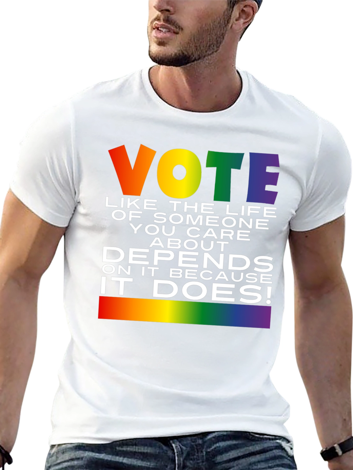 Vote Pride T-Shirt: Life Depends On It!