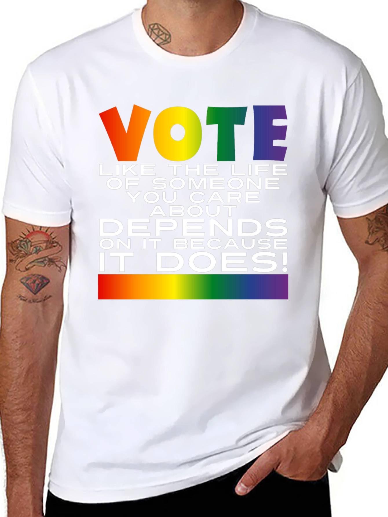 Vote Pride T-Shirt: Life Depends On It!