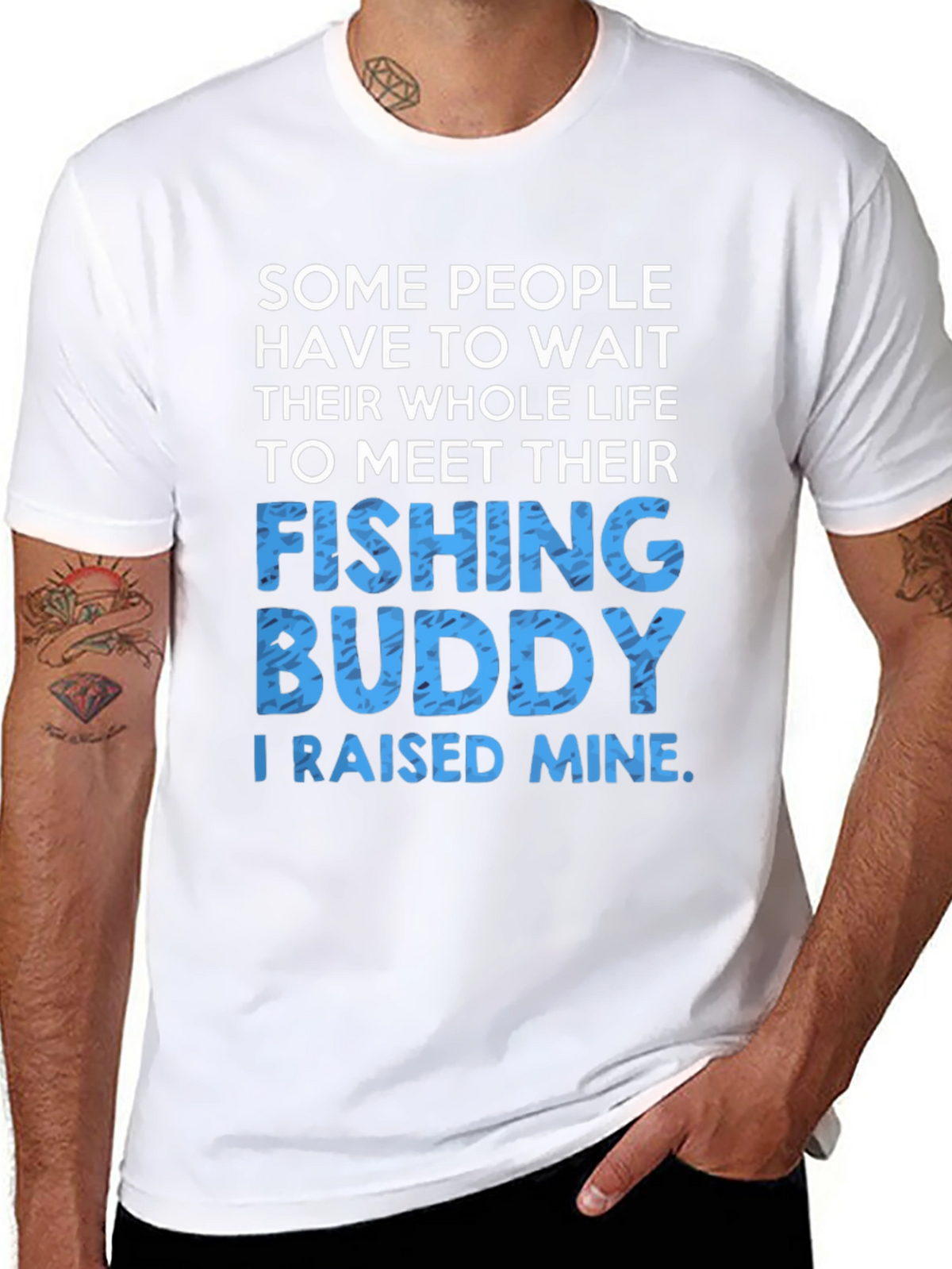 Fishing Buddy T-Shirt: Raised Mine