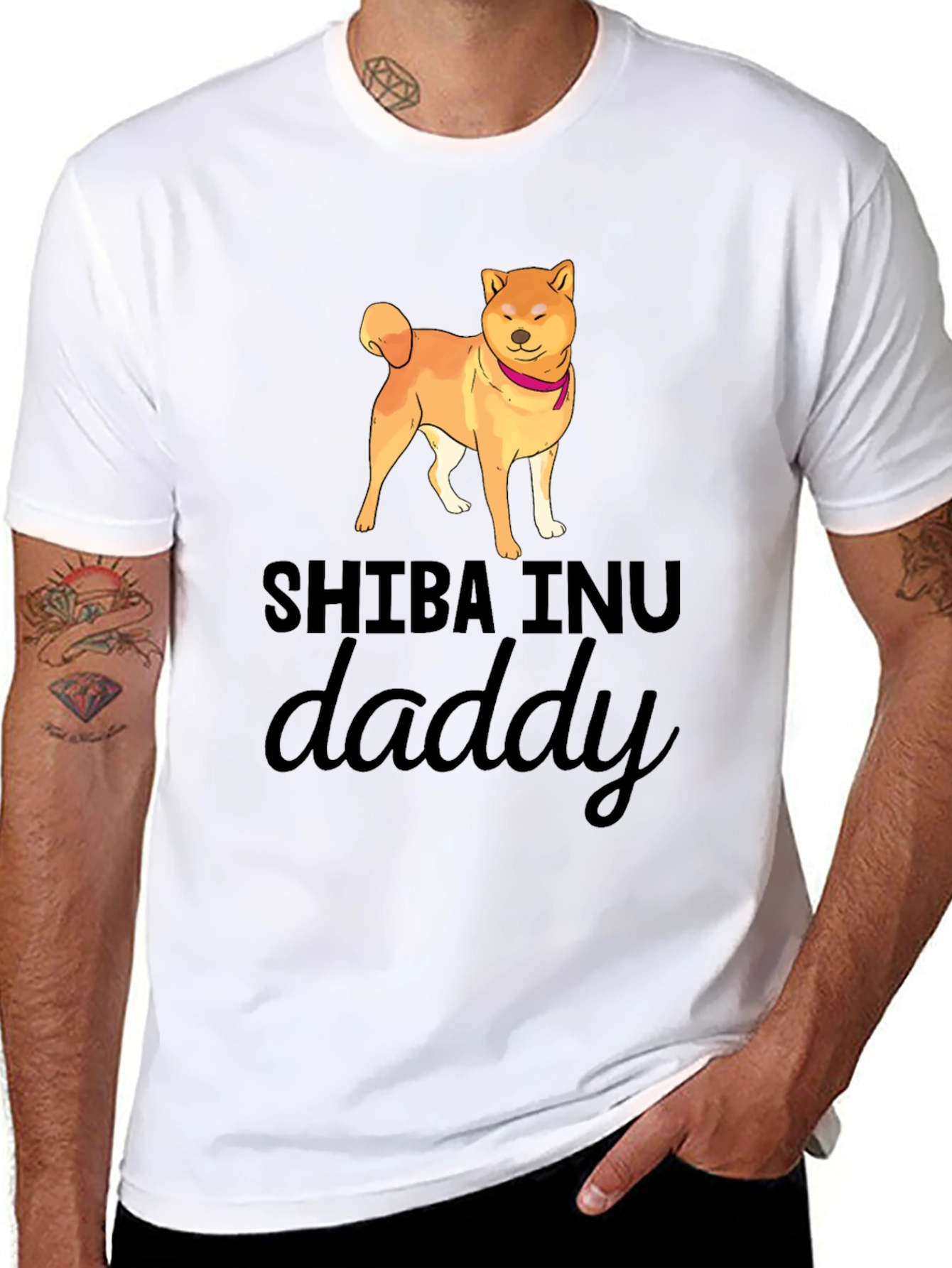 Shiba Inu Daddy Graphic Tee
