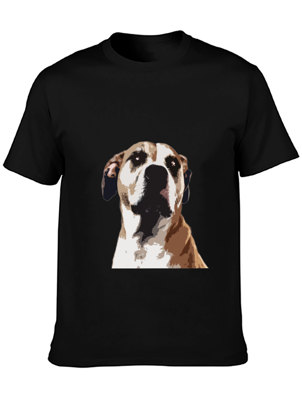 Dog Graphic Tee - Stylish Mens Black T-Shirt