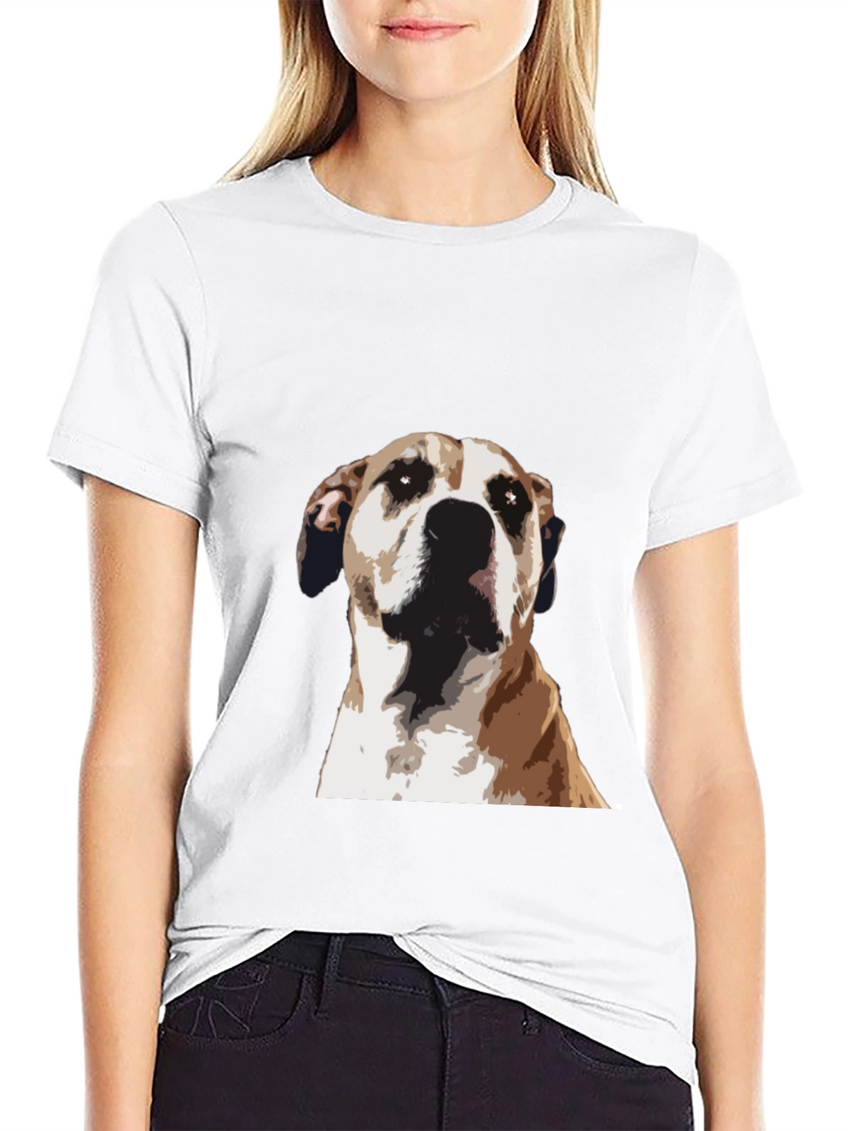 Dog Graphic Tee - Stylish Mens Black T-Shirt