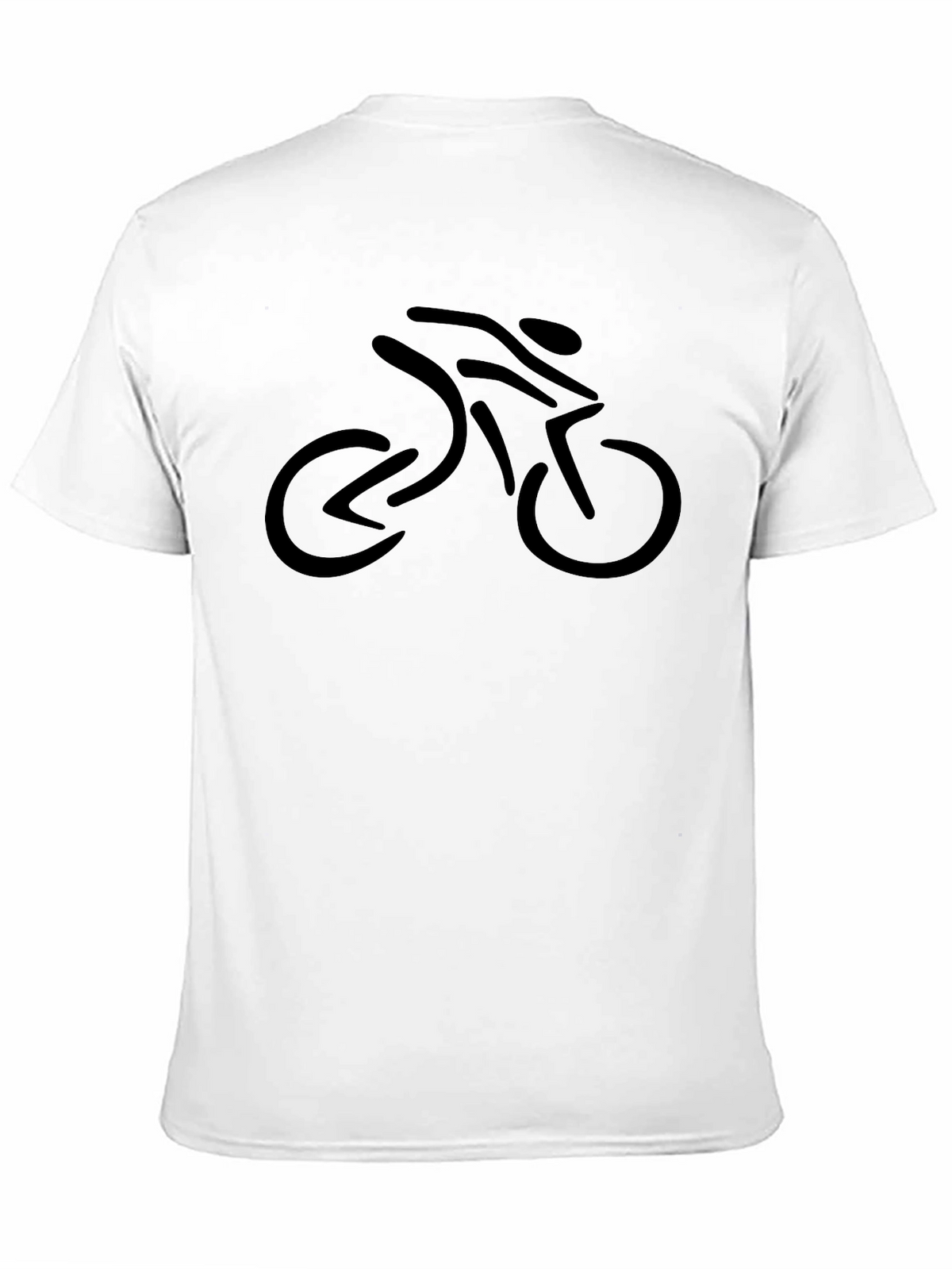 Cyclist Graphic Tee - Black Cotton Blend