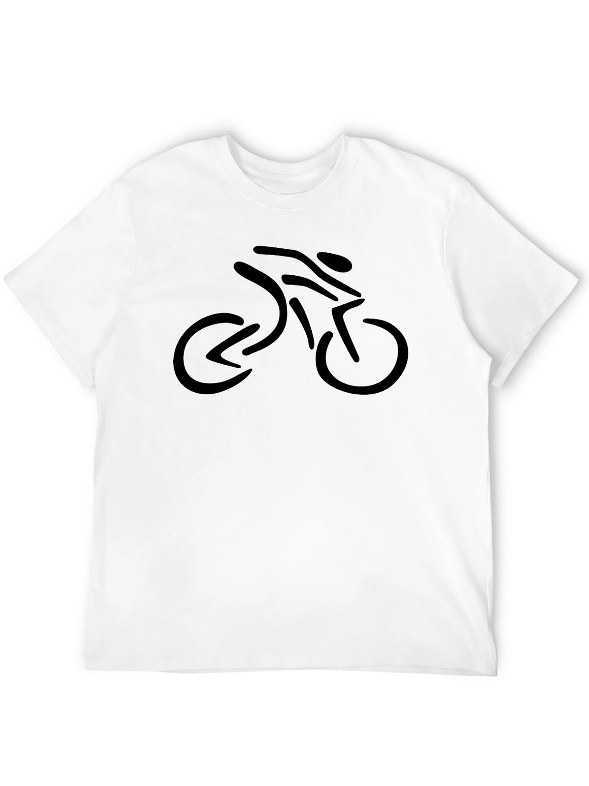 Cyclist Graphic Tee - Black Cotton Blend