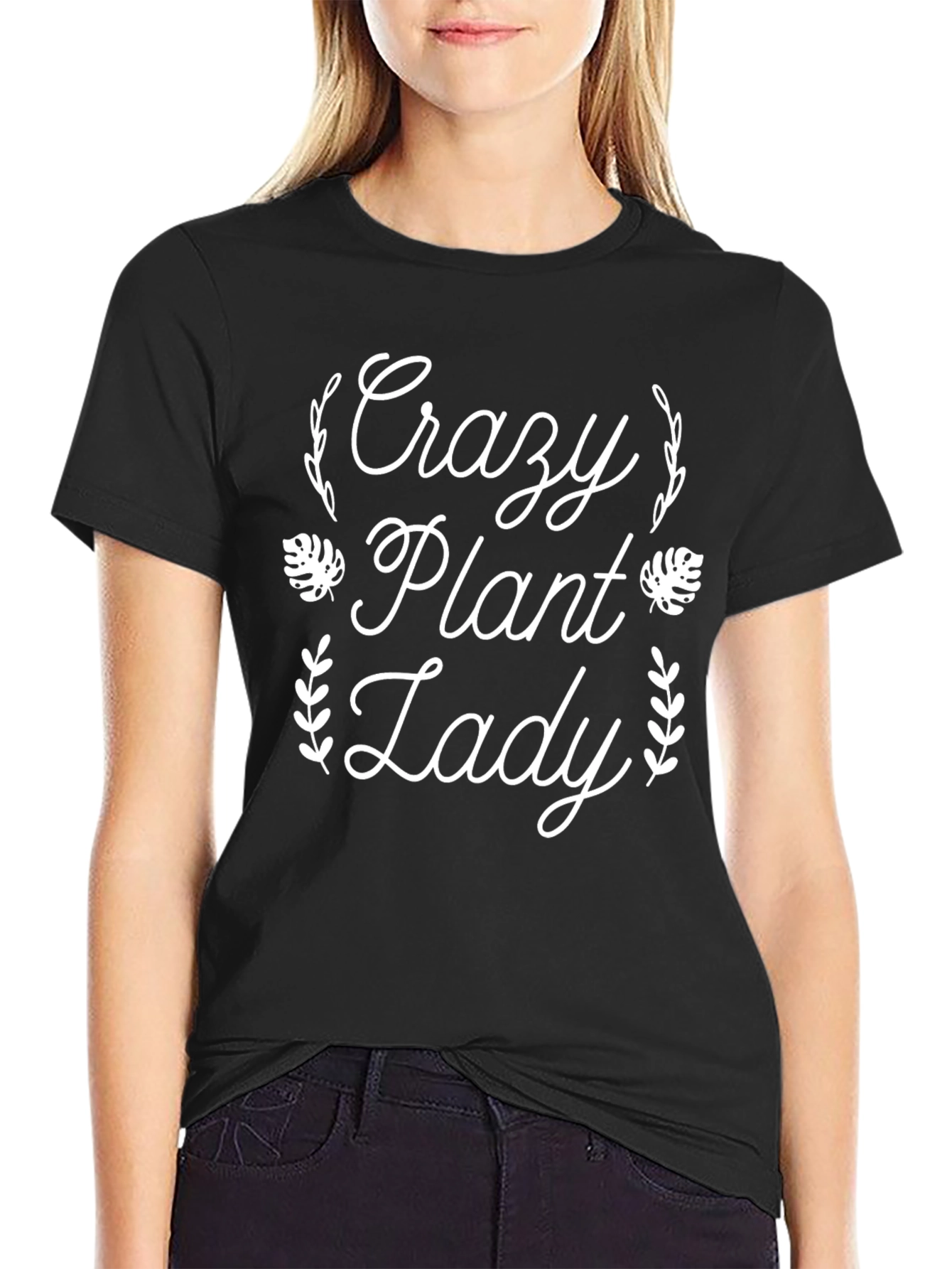 Crazy Plant Lady Graphic Tee - Trendy Womens T-Shirt