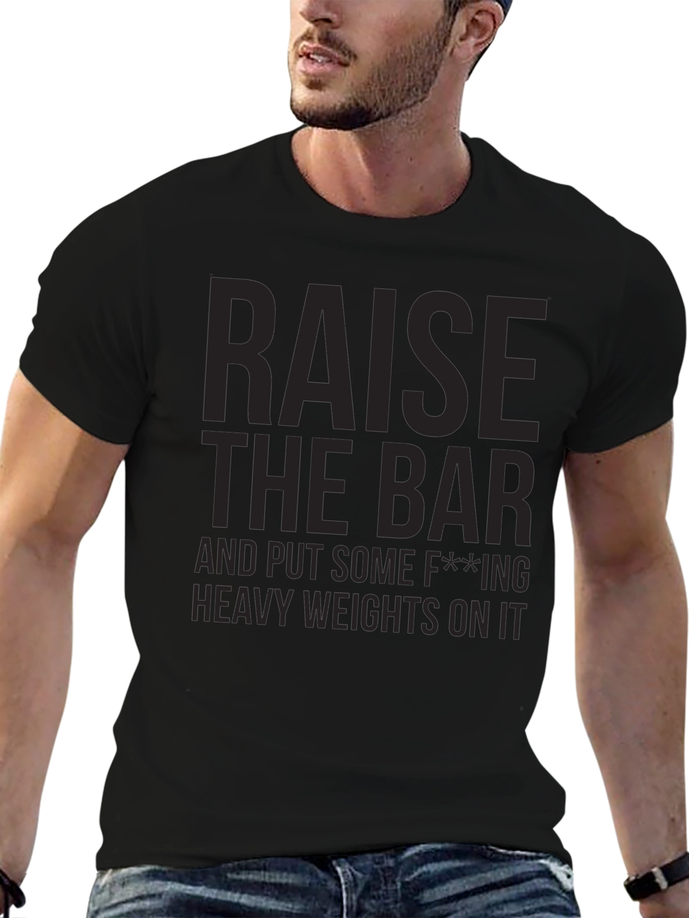 Raise the Bar Graphic T-Shirt - Gym Motivation